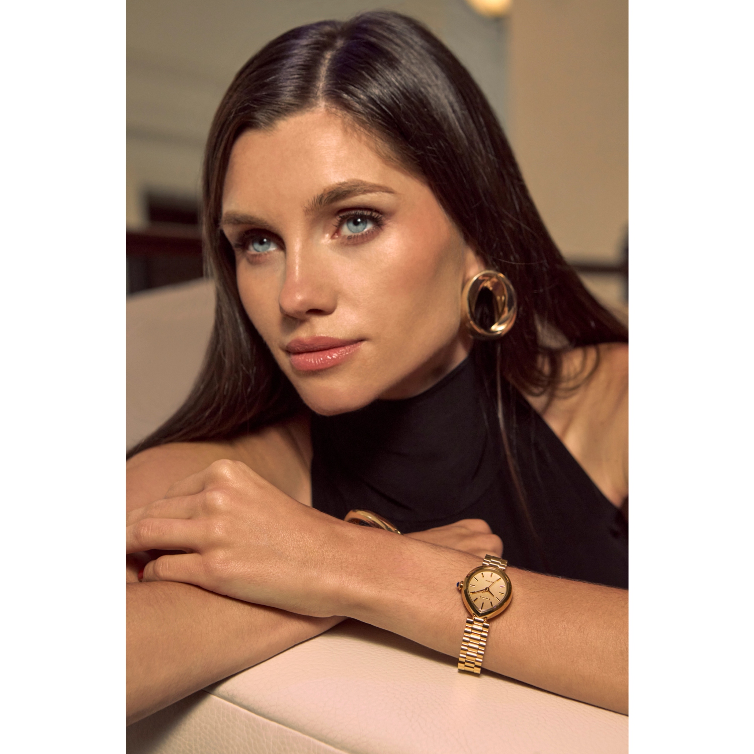 Montre pour femmes L Rainell Eco-Drive 26&nbsp;mm de Citizen avec boîtier et bracelet en acier inoxydable doré et cadran doré