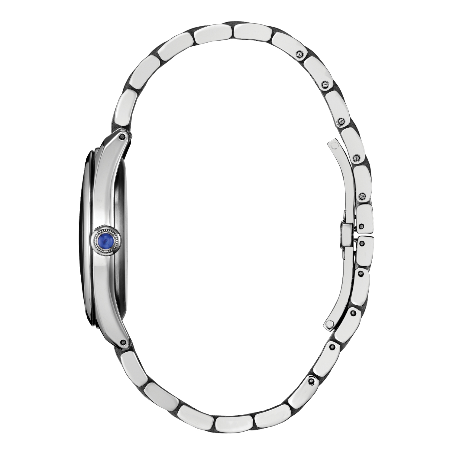 Citizen Ladies Citizen L “Classic” Eco-Drive Watch 33mm Silver-Tone Stainless Steel Case and Bracelet with Navy Dial