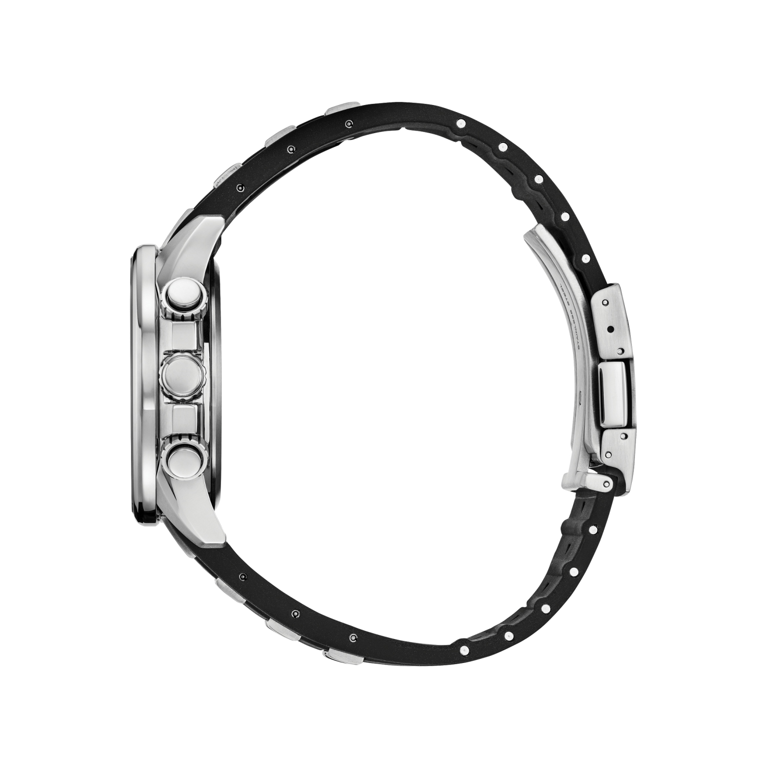 Citizen Mens Sport Luxury Limited Edition Eco-Drive Watch 43mm Silver-Tone Stainless Steel Case Black Stainless Steel & Polyurethane Strap with Grey