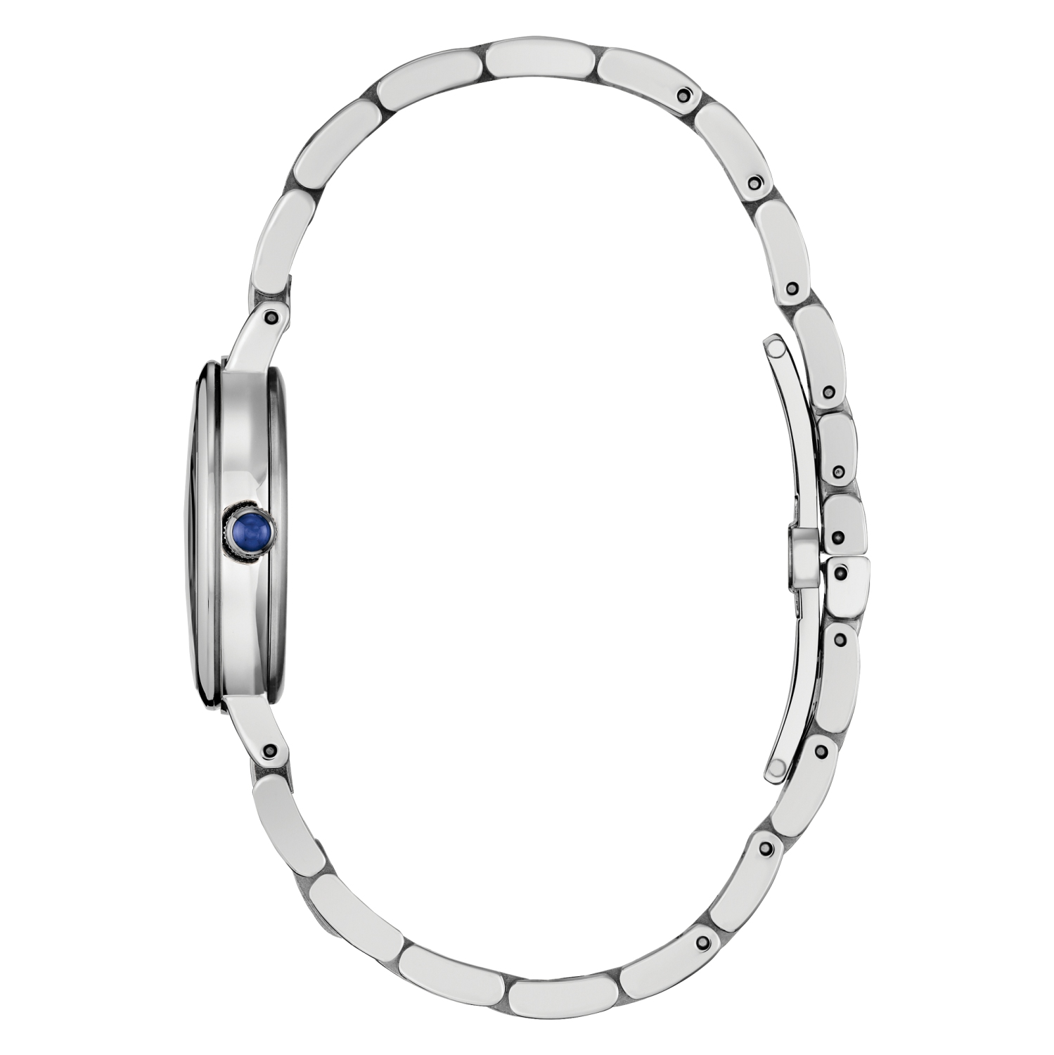 Montre pour femmes Eco-Drive L «&nbsp;Classic&nbsp;» de Citizen 27,7&nbsp;mm avec boîtier et bracelet en acier inoxydable argenté et cadran noir