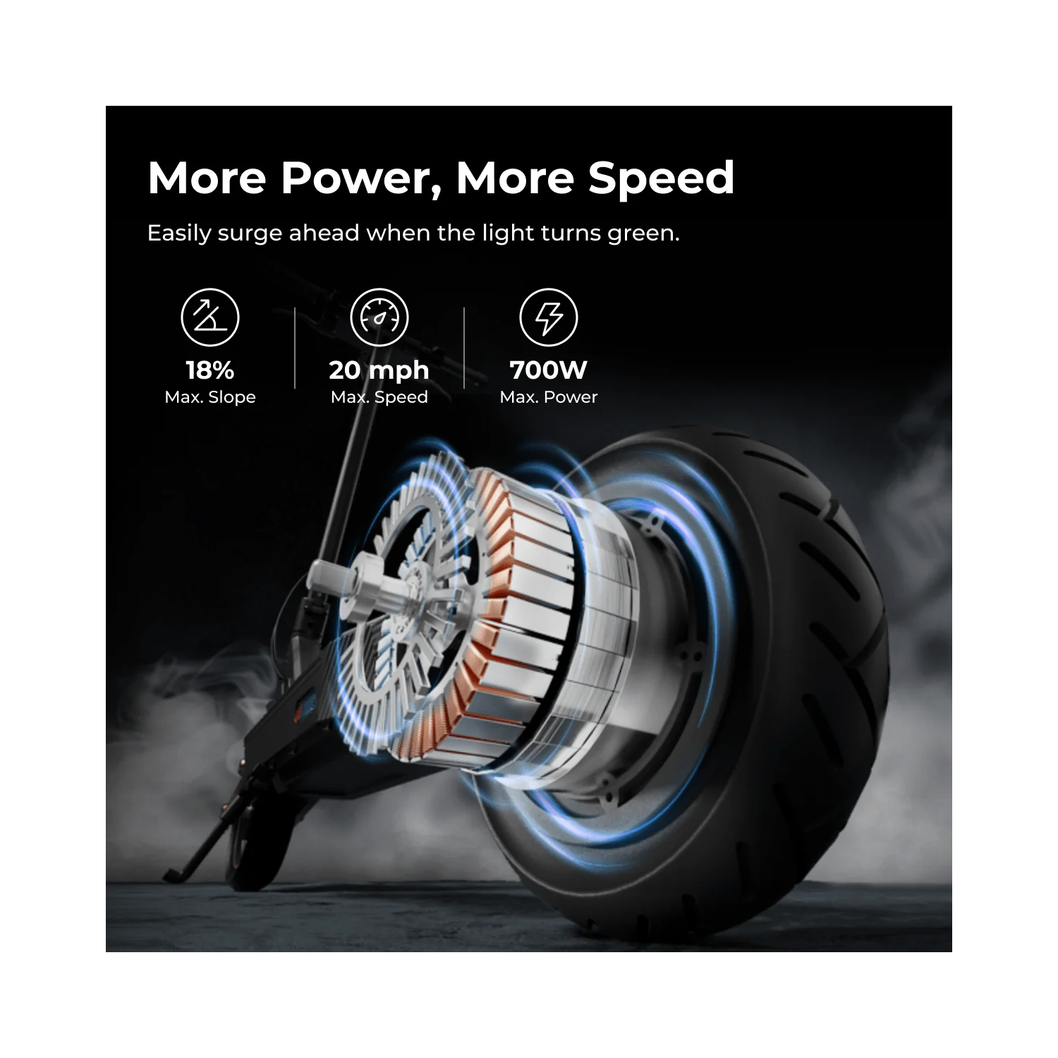 Remis à neuf État correct - Trottinette électrique Navee GT3 | Plage 50&nbsp;km | Puissance maximale 700&nbsp;W | Vitesse maximale 32&nbsp;km/H | Feu