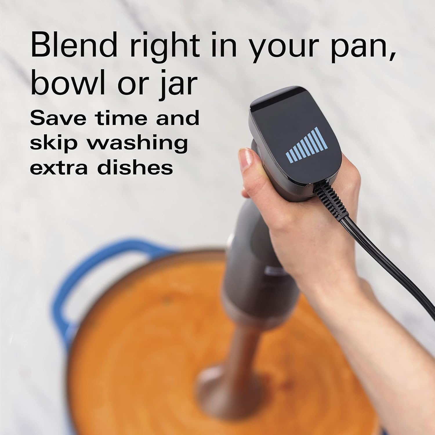 Boîte ouverte - Mélangeur à main à vitesse variable Professional de Hamilton Beach MD, argenté, 59750