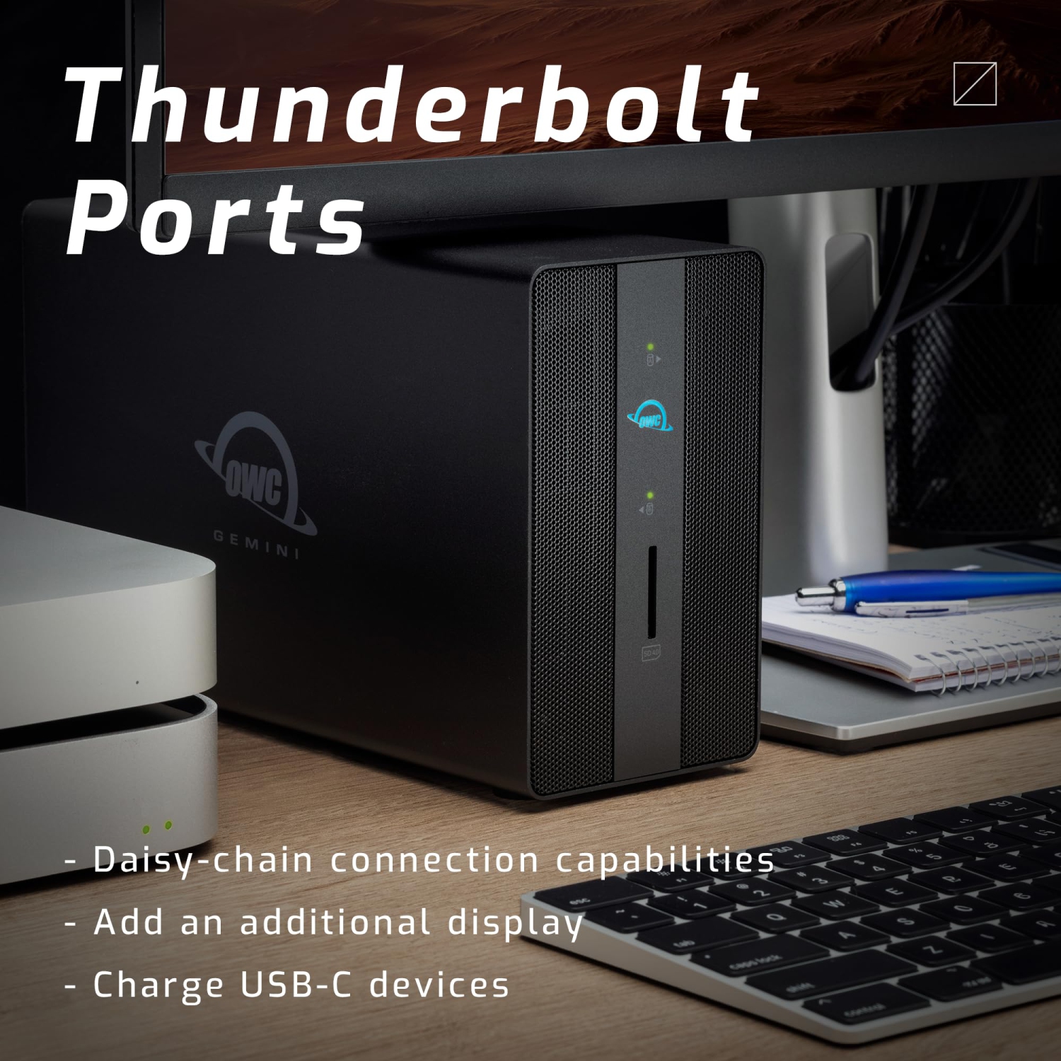 12.0TB OWC Gemini Ultra X6 - Thunderbolt Dock and Dual-Drive SSD RAID External Storage Solution