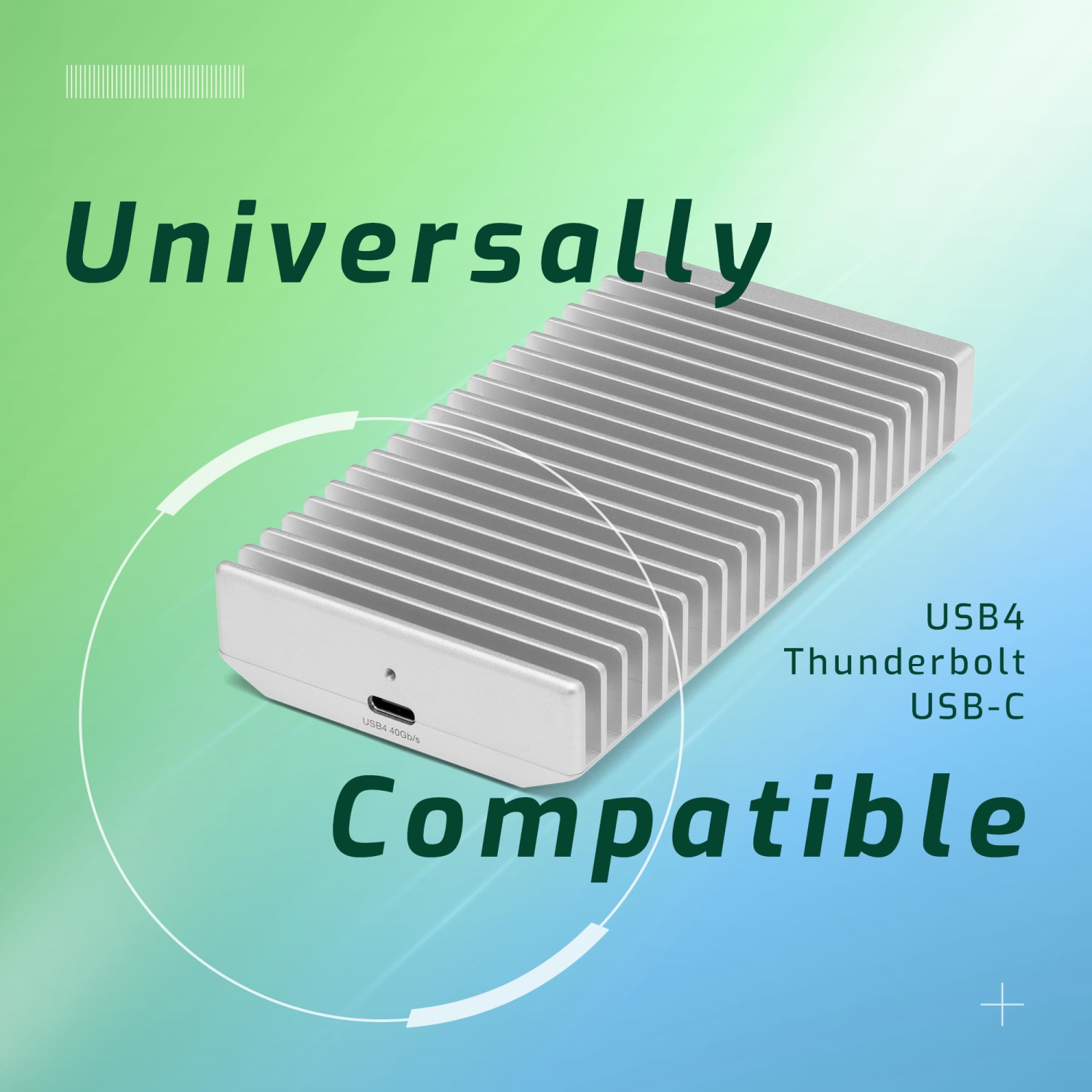 OWC 4TB Express 1M2 Portable NVMe SSD USB4 Ultra Fast External SSD Drive with Aluminum Heat Sink Enclosure