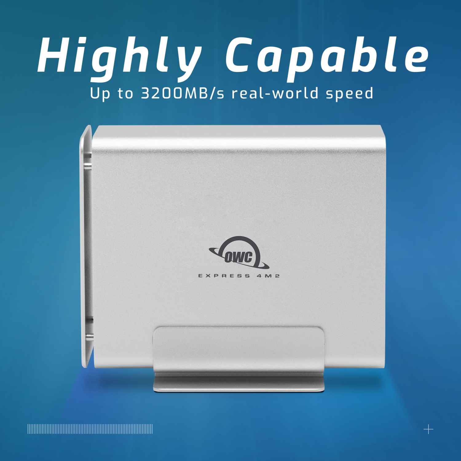 OWC Express 4M2 USB4 Four-Slot USB4 External Storage Enclosure with SoftRAID for NVMe M.2 2230 / 2242 / 2280 SSDs