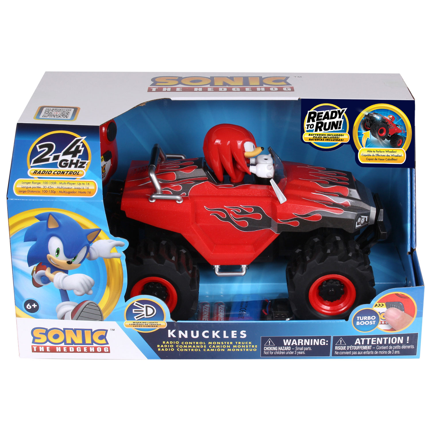 Camion monstre téléguidé Sonic et Knuckles de NKOK - Rouge