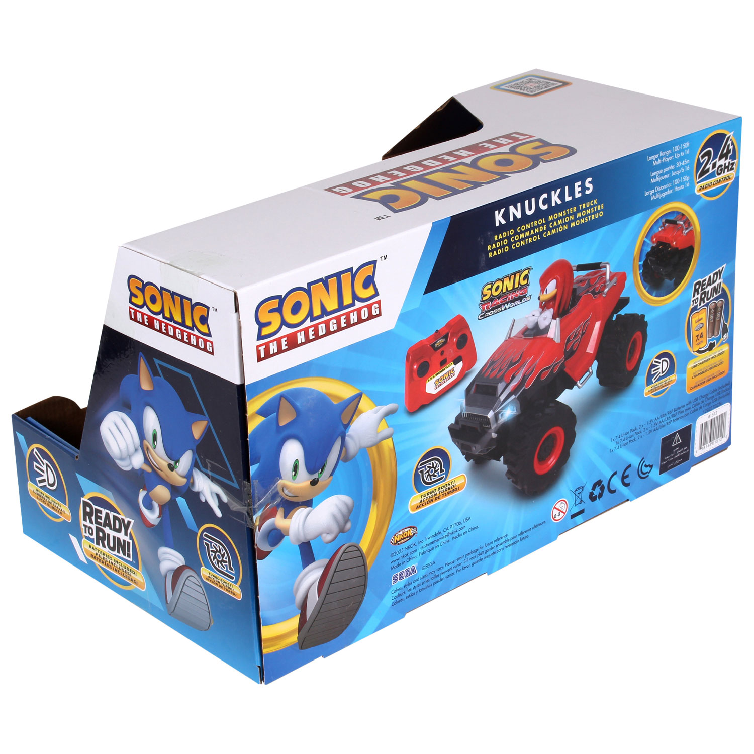 Camion monstre téléguidé Sonic et Knuckles de NKOK - Rouge