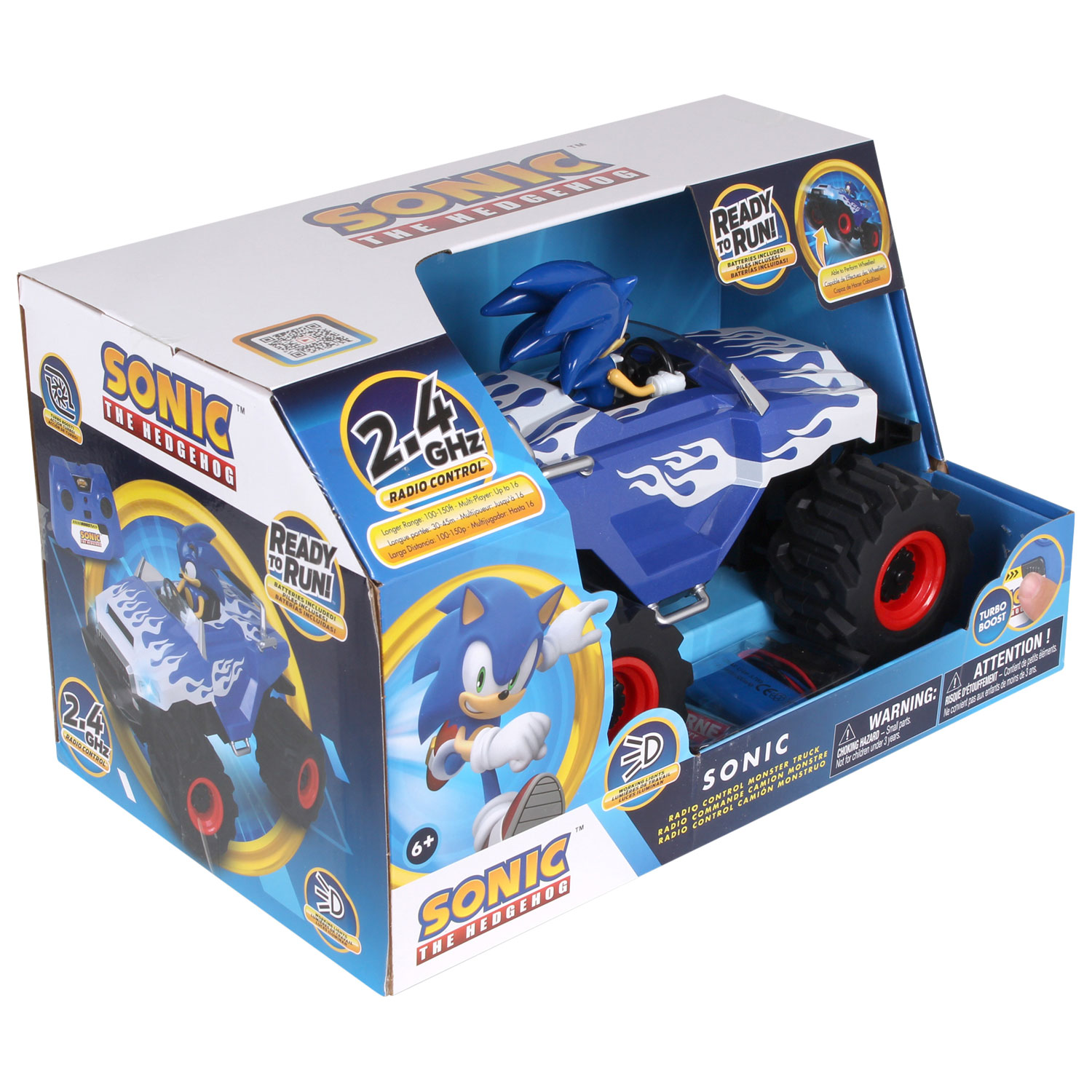 Camion monstre téléguidé Sonic et Knuckles de NKOK - Bleu