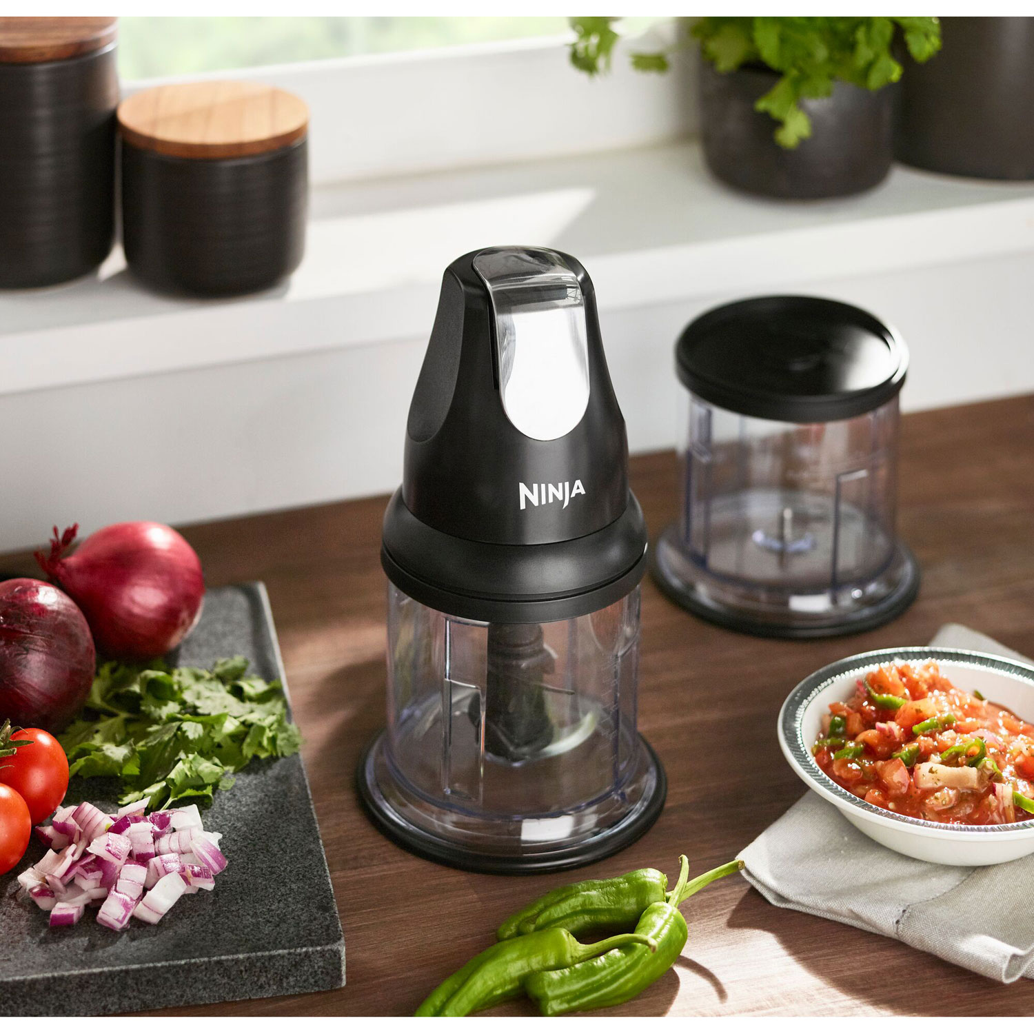 調理器具 Ninja Express Chopper 200W 500ml Ninja Food Chopper Express Chop with 200-Watt, 16-Ounce Bowl for