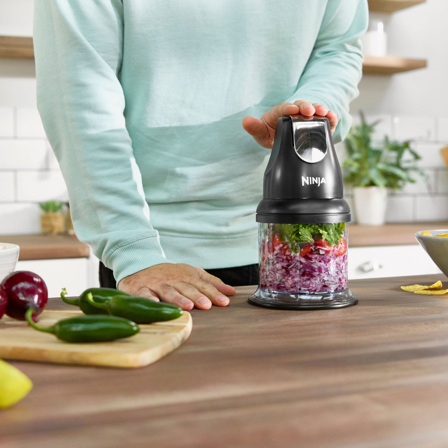 調理器具 Ninja Express Chopper 200W 500ml Ninja Food Chopper Express Chop with 200-Watt, 16-Ounce Bowl