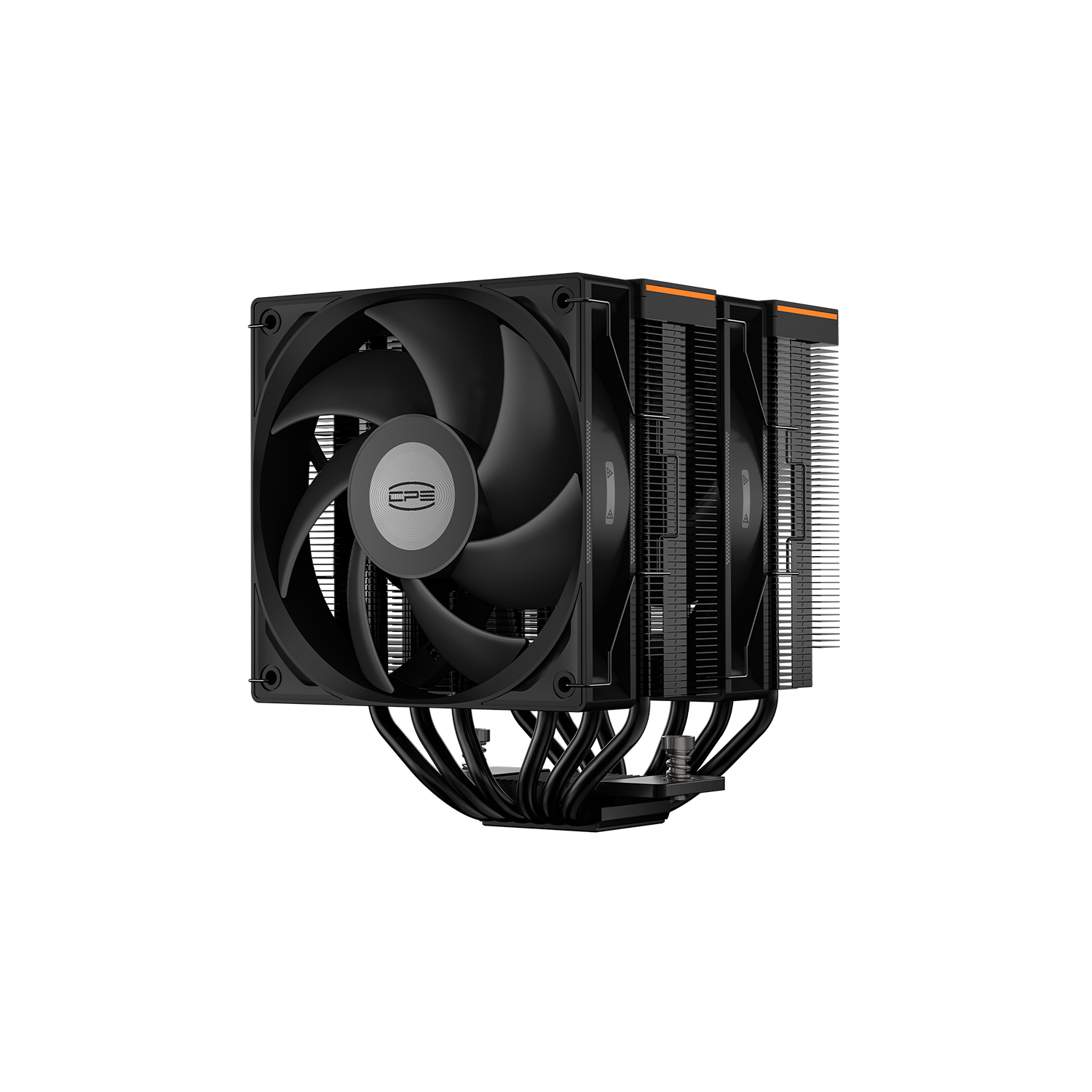 PCCOOLER CPS RT620 Digital Dual Tower CPU Air Cooler, 6 Heat Pipes, 265W TDP, Digital Display Top Cover, 157mm Tall, 120mm PWM Slient Fans, for Intel