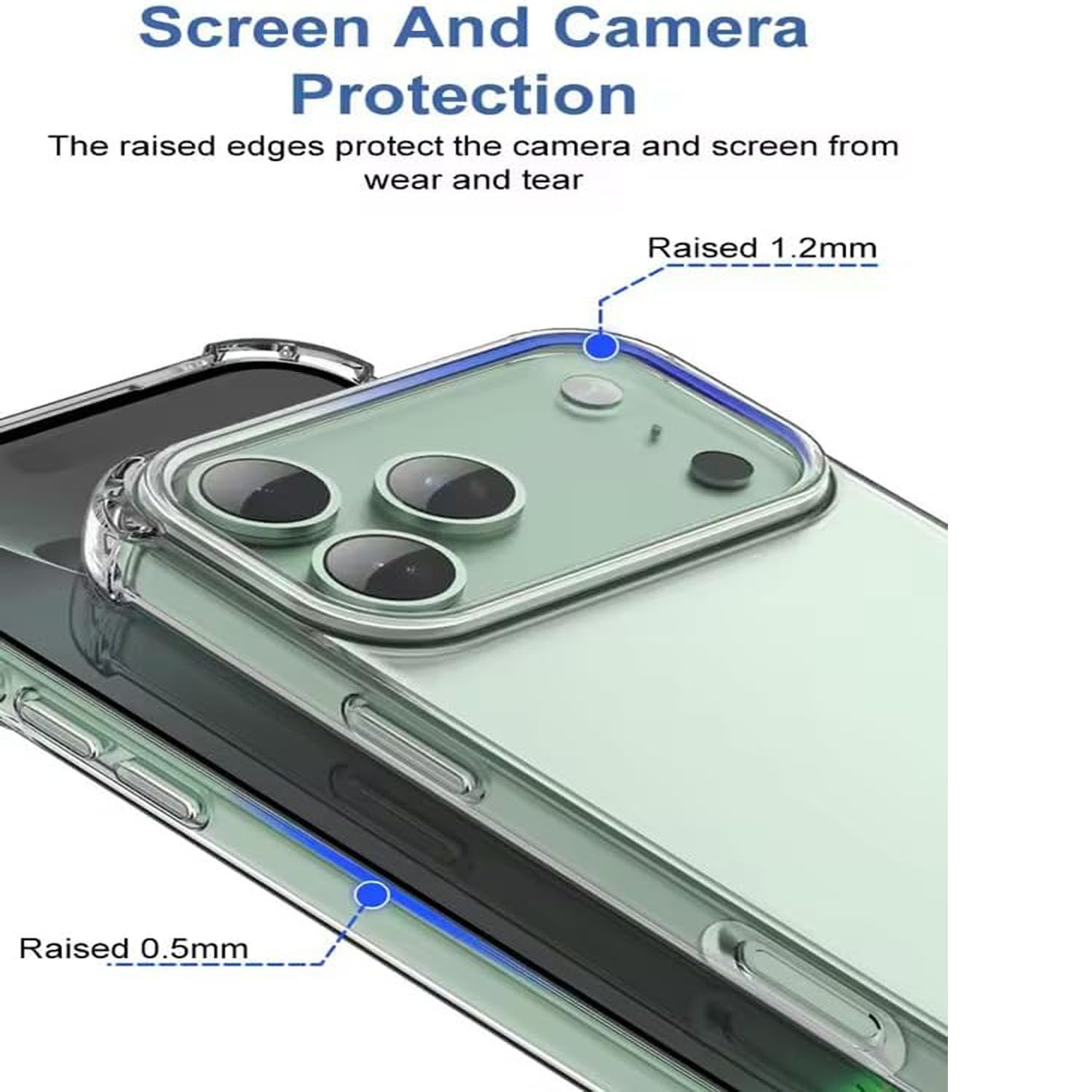 Anti-Shock Protective Case for iPhone 17 Air – Slim Transparent TPU Case, Shockproof Drop & Camera Protection, Scratch-Resistant, Crystal Clear Design