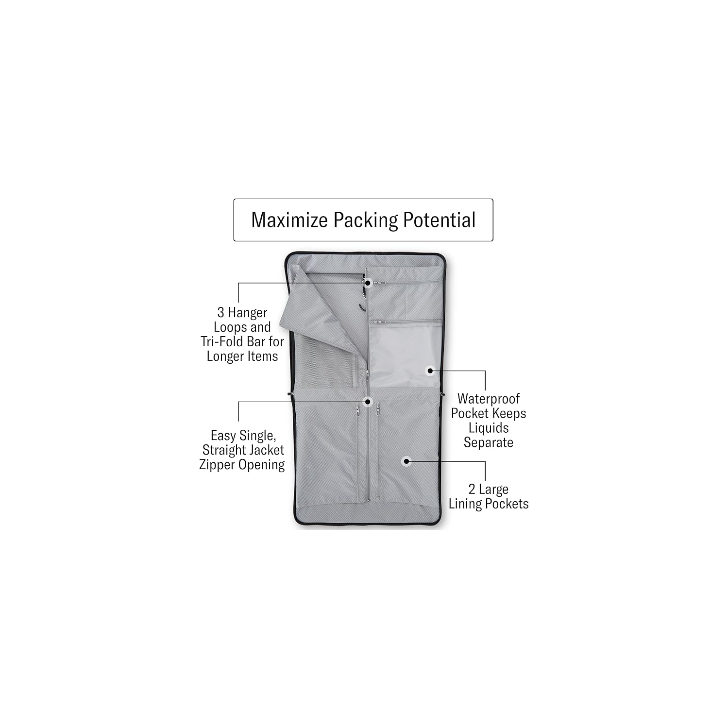 Samsonite – Valise souple Uplift avec roulettes pivotantes, noir, sac à vêtements de 23&nbsp;po