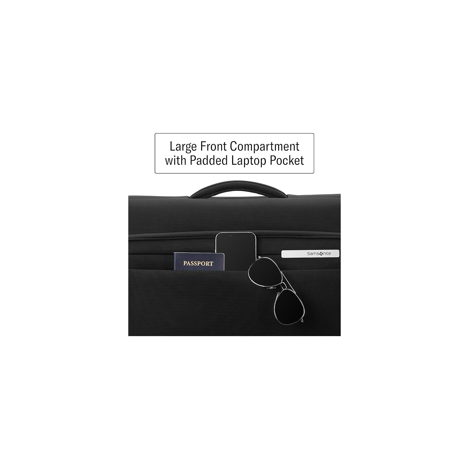 Samsonite – Valise souple Uplift avec roulettes pivotantes, noir, sac à vêtements de 23&nbsp;po