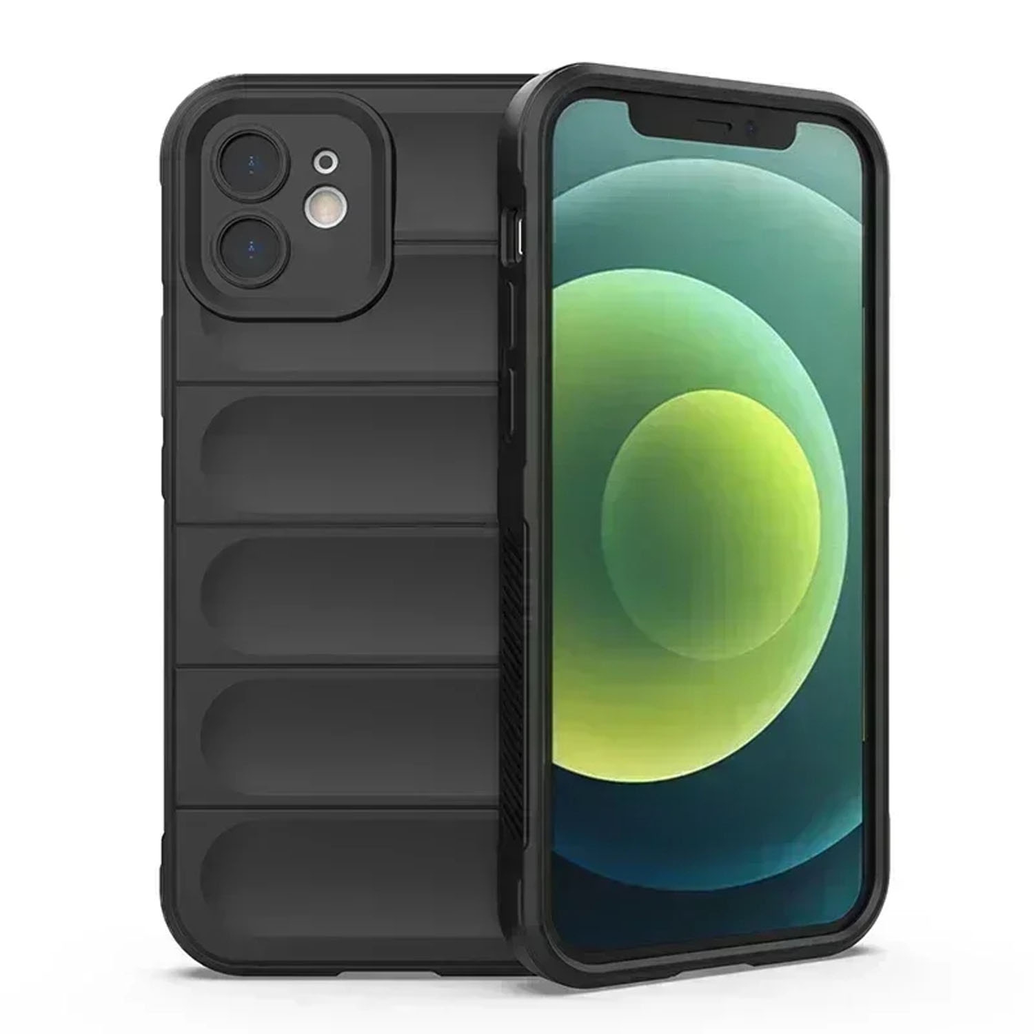 Silicone Case for iPhone 17, Slim Fit Military Grade Drop Protection, Anti-Scratch Shockproof Protective Phone Cover iPhone 17 - Black