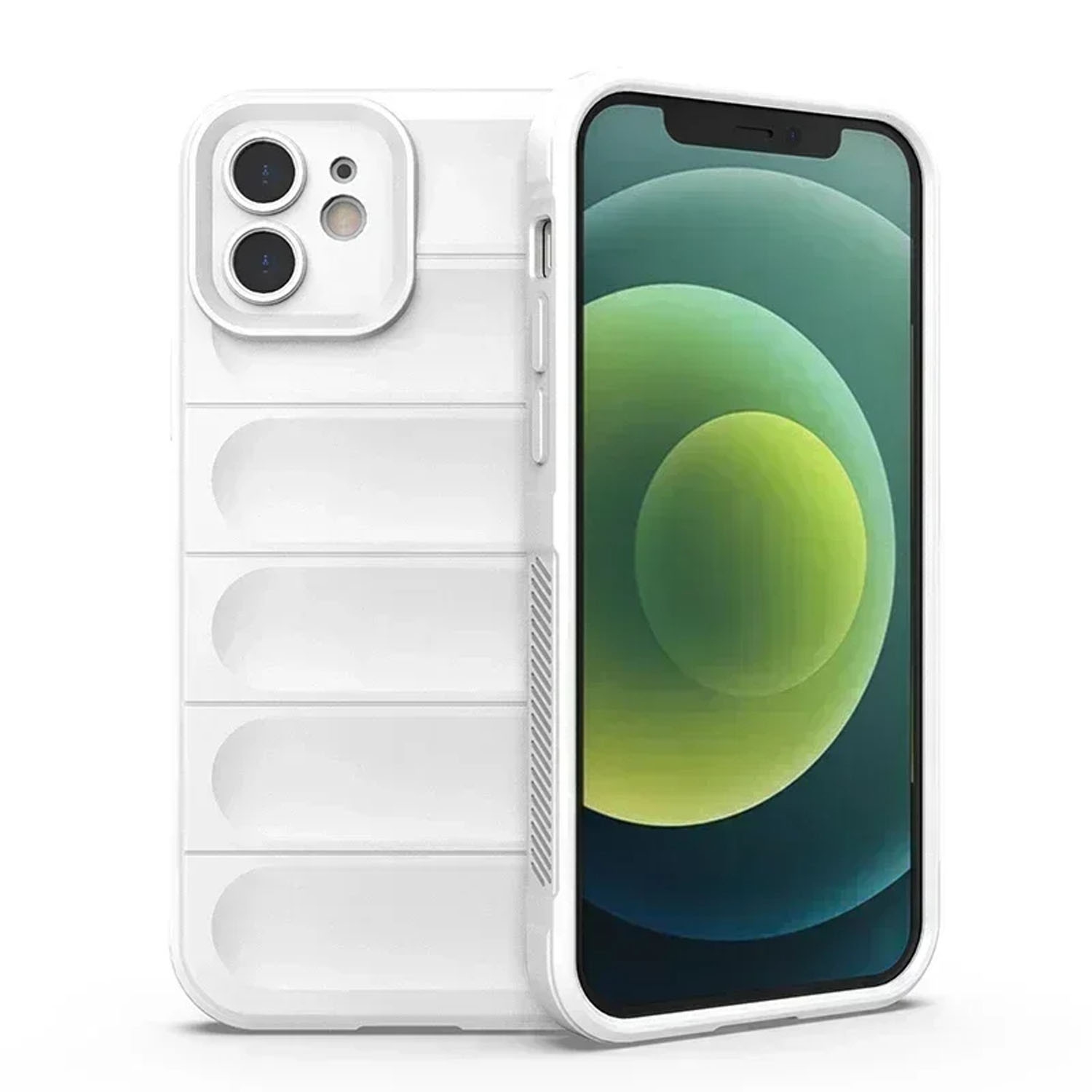 Silicone Case for iPhone 17, Slim Fit Military Grade Drop Protection, Anti-Scratch Shockproof Protective Phone Cover iPhone 17 - White