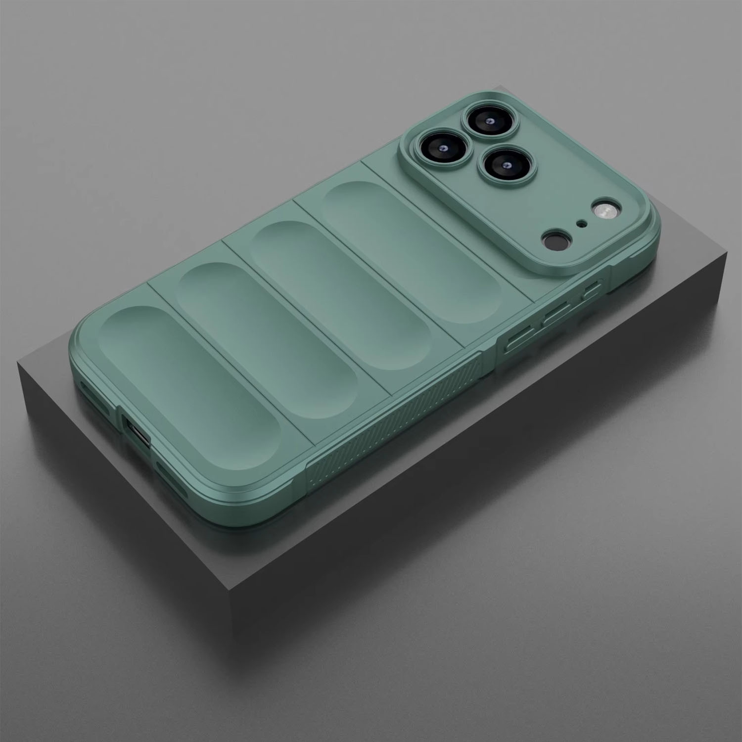 Silicone Case for iPhone 17 Pro, Slim Fit Military Grade Drop Protection, Anti-Scratch Shockproof Protective Phone Cover iPhone 17 Pro - Green