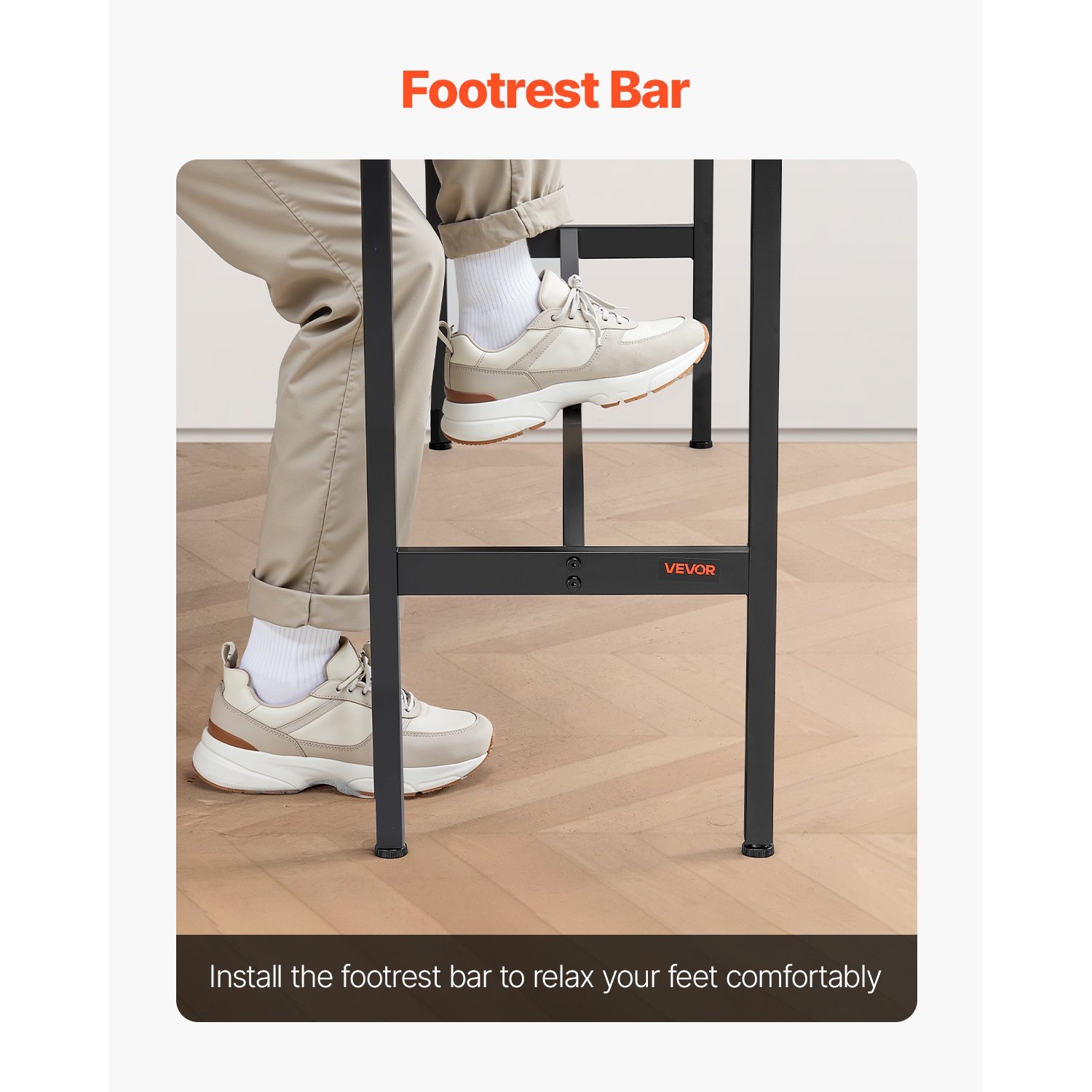 Table de bar de 39x16x35,5&nbsp;po VEVOR, cadre en métal robuste, table de pub haute, cuisine étroite longue, bureau à hauteur de comptoir Cocktail,