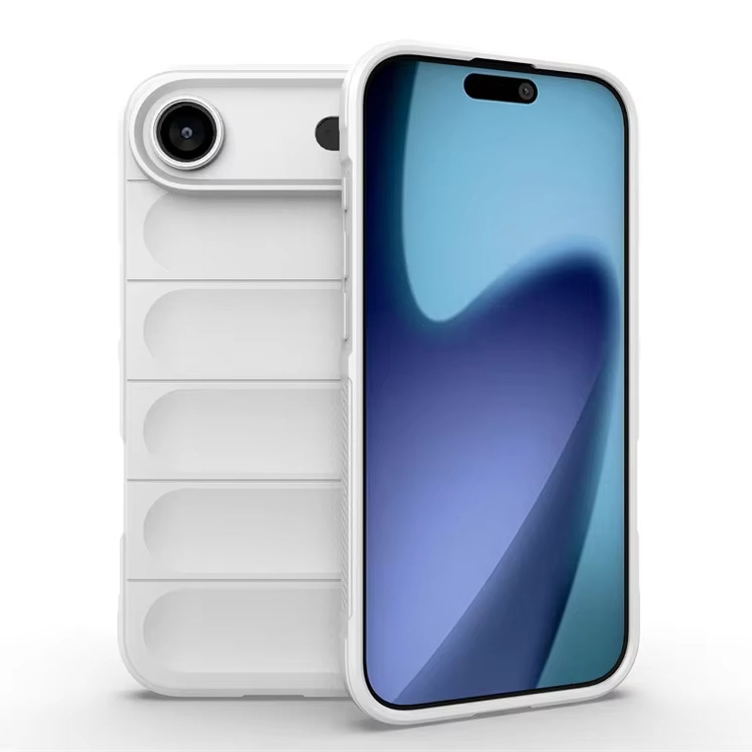 Étui en silicone pour iPhone 17 Air, Slim Fit protection contre les chutes de qualité militaire, étui protecteur antirayure antichoc iPhone 17 Air -