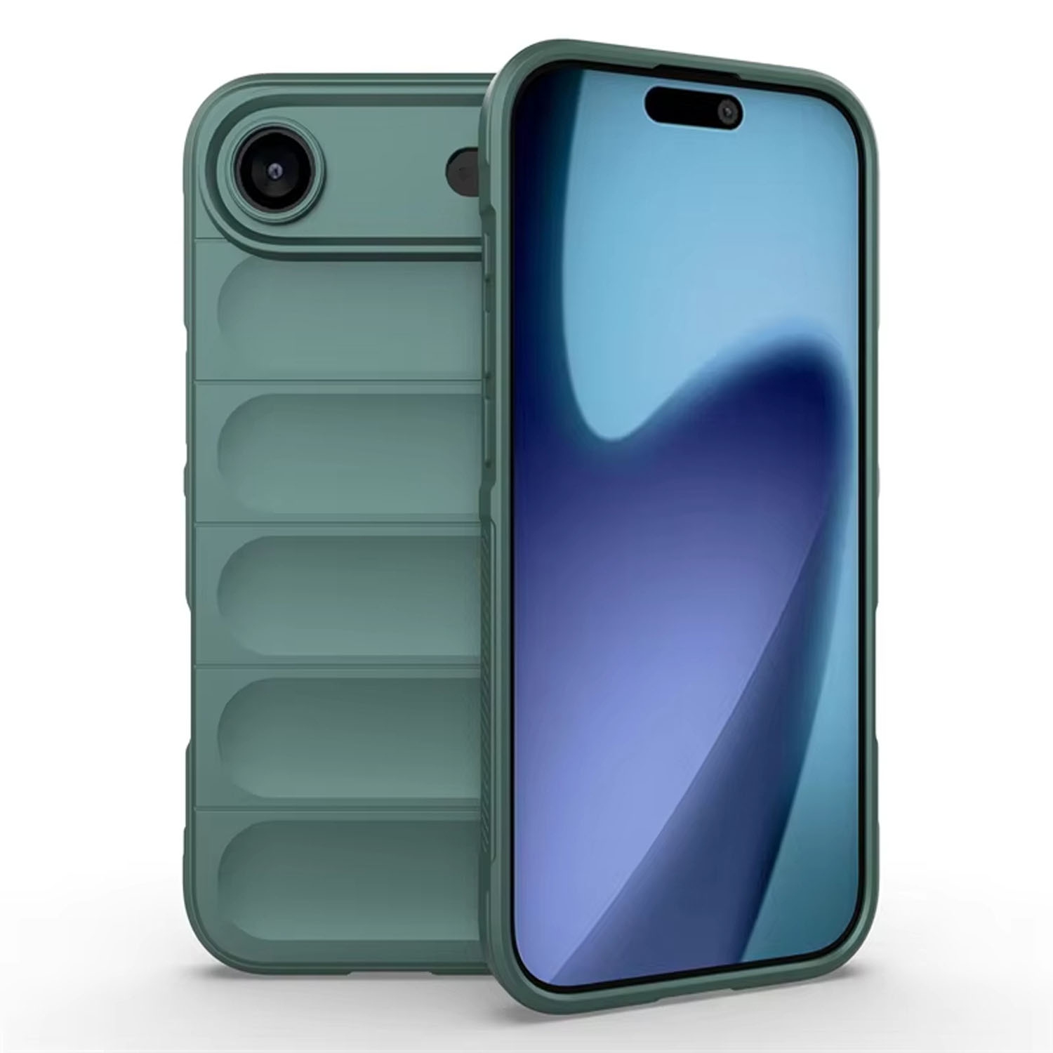Silicone Case for iPhone 17 Air, Slim Fit Military Grade Drop Protection, Anti-Scratch Shockproof Protective Phone Cover iPhone 17 Air - Green