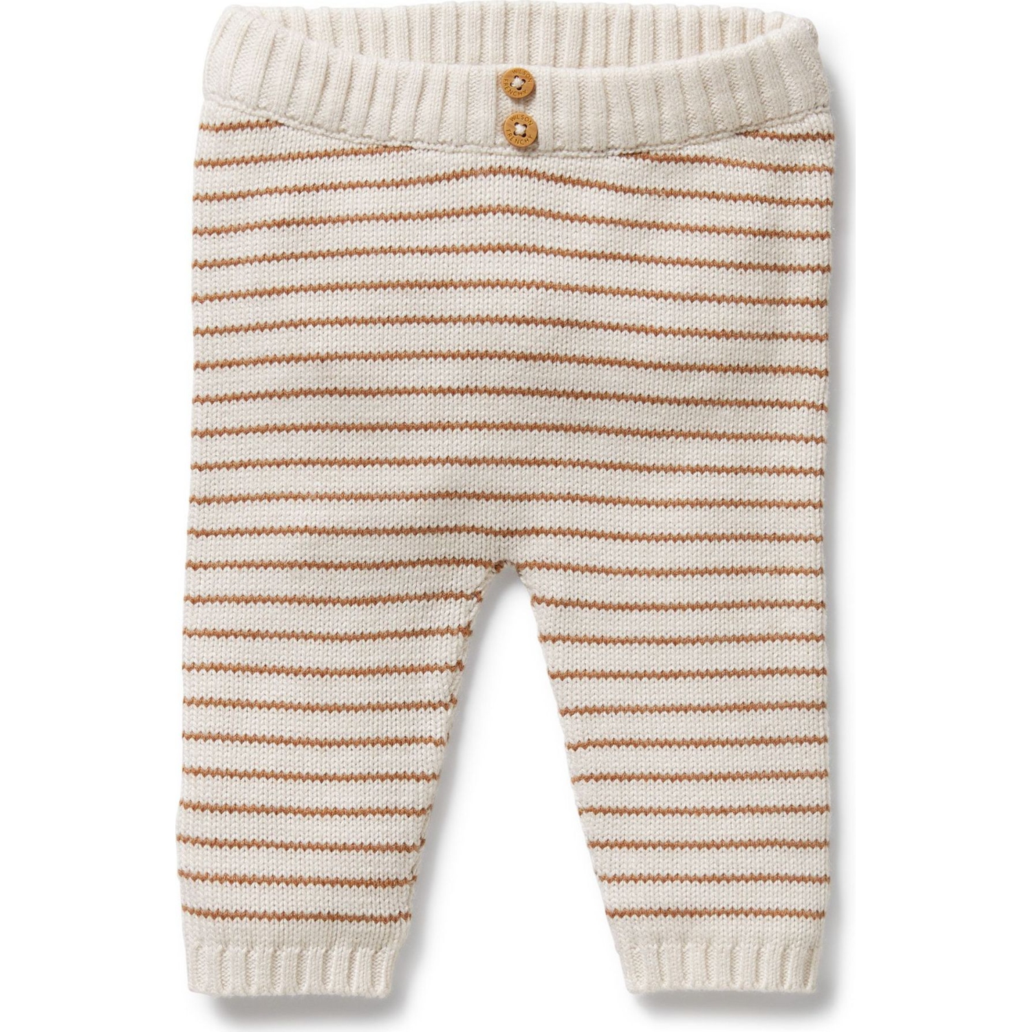 Wilson+Frenchy Organic Knitted Striped Legging - Cinnamon