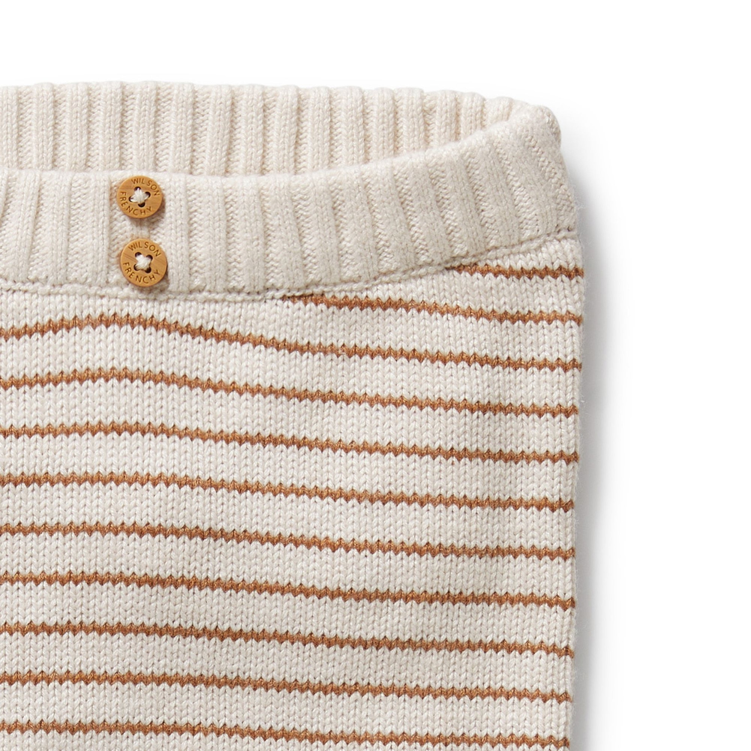 Wilson+Frenchy Organic Knitted Striped Legging - Cinnamon