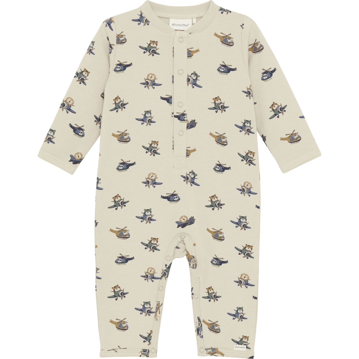 Minymo Organic Cotton Romper - Oxford Tan