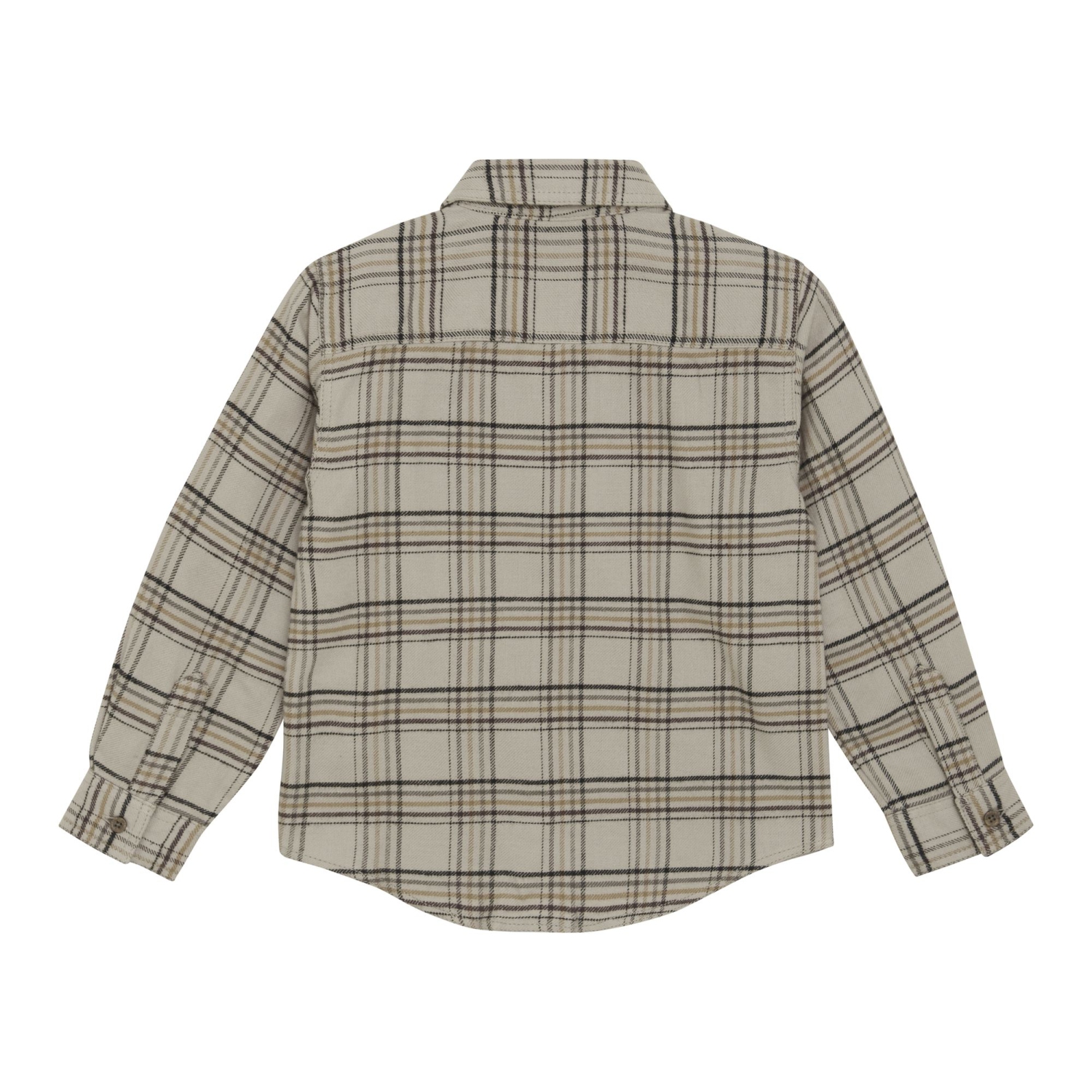 Chemise à manches longues à carreaux de Minymo - Havane Oxford