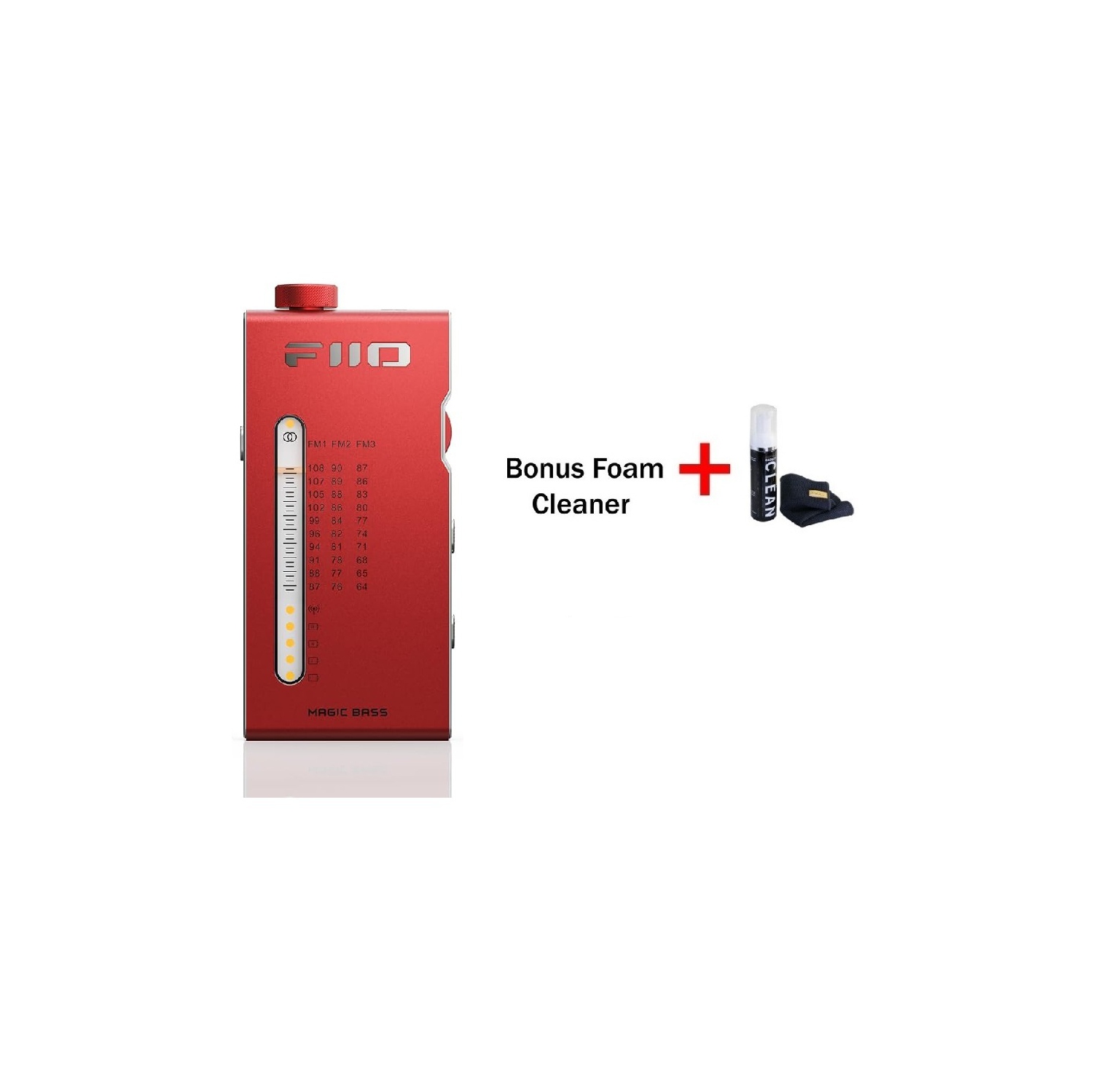 Récepteur radio FM stéréo haute fidélité portatif RR11 de FiiO avec syntonisation analogique, effets sonores BASS+3D, 64&nbsp;MHz-108&nbsp;MHz