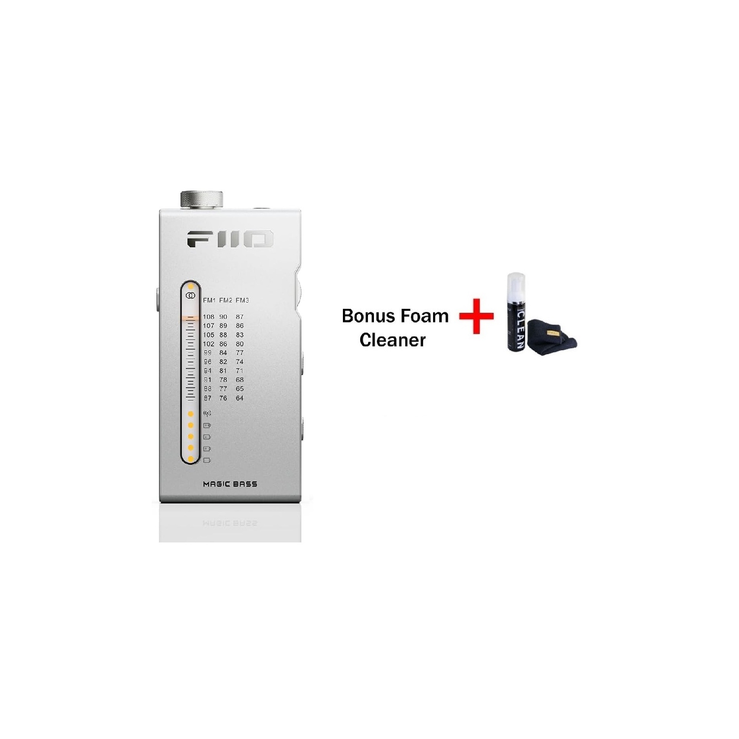 Récepteur radio FM stéréo haute fidélité portatif RR11 de FiiO avec syntonisation analogique, effets sonores BASS+3D, 64&nbsp;MHz-108&nbsp;MHz