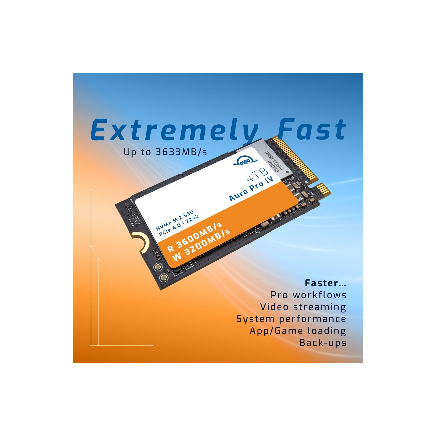 4TB Aura Pro IV 2242 NVMe M.2 PCIe SSD