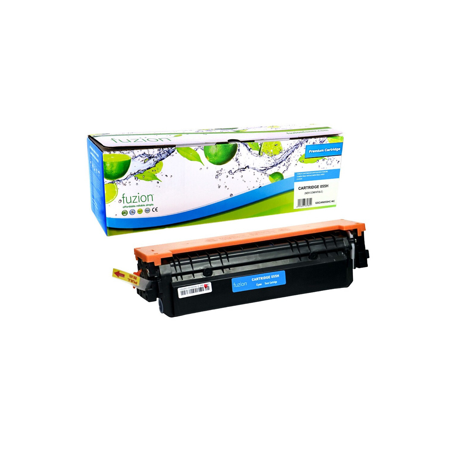 FUZION Canon 3019C001 Compatible Toner High Yield - Cyan-FREE SHIPPING