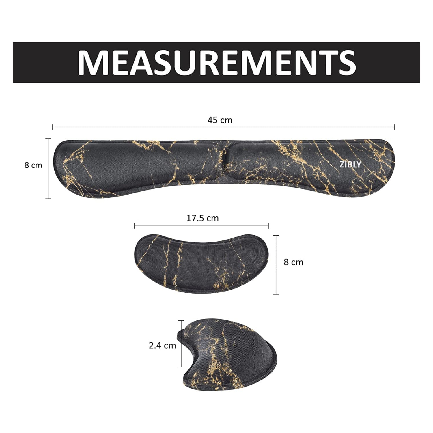 Ergonomic Gel Keyboard Wrist Rest & Mousepad Rests for Computer, Silky Memory Foam for Typing, Laptop Keyboard and Mouse Desk Pads Support Hand and