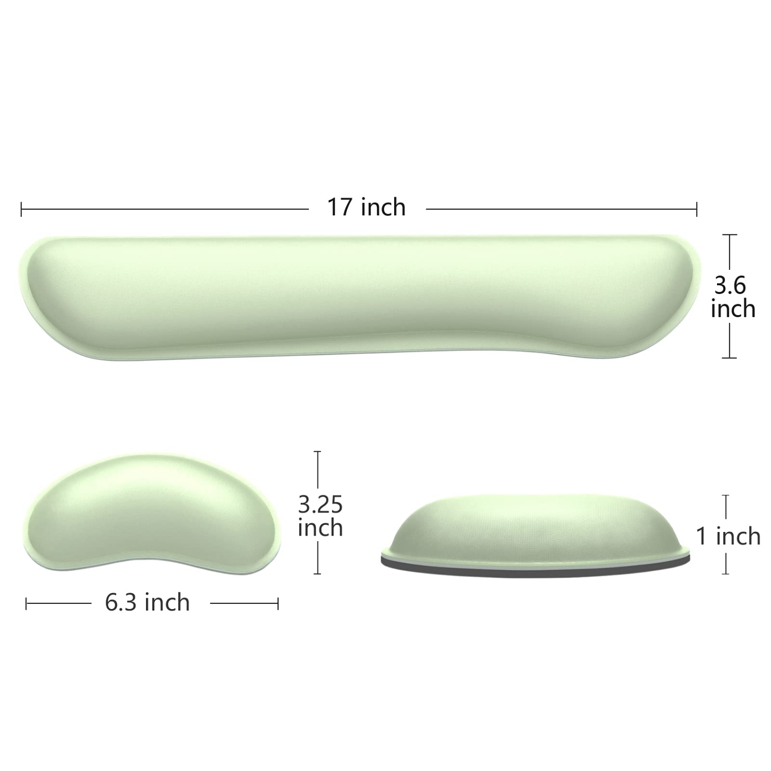 Keyboard Wrist Rest, Memory Foam Wrist Cushion for Desk Mats Support, Cute Typing Pain Relief Keyboard Mouse Pad Rests Set with Non-Slip Base for