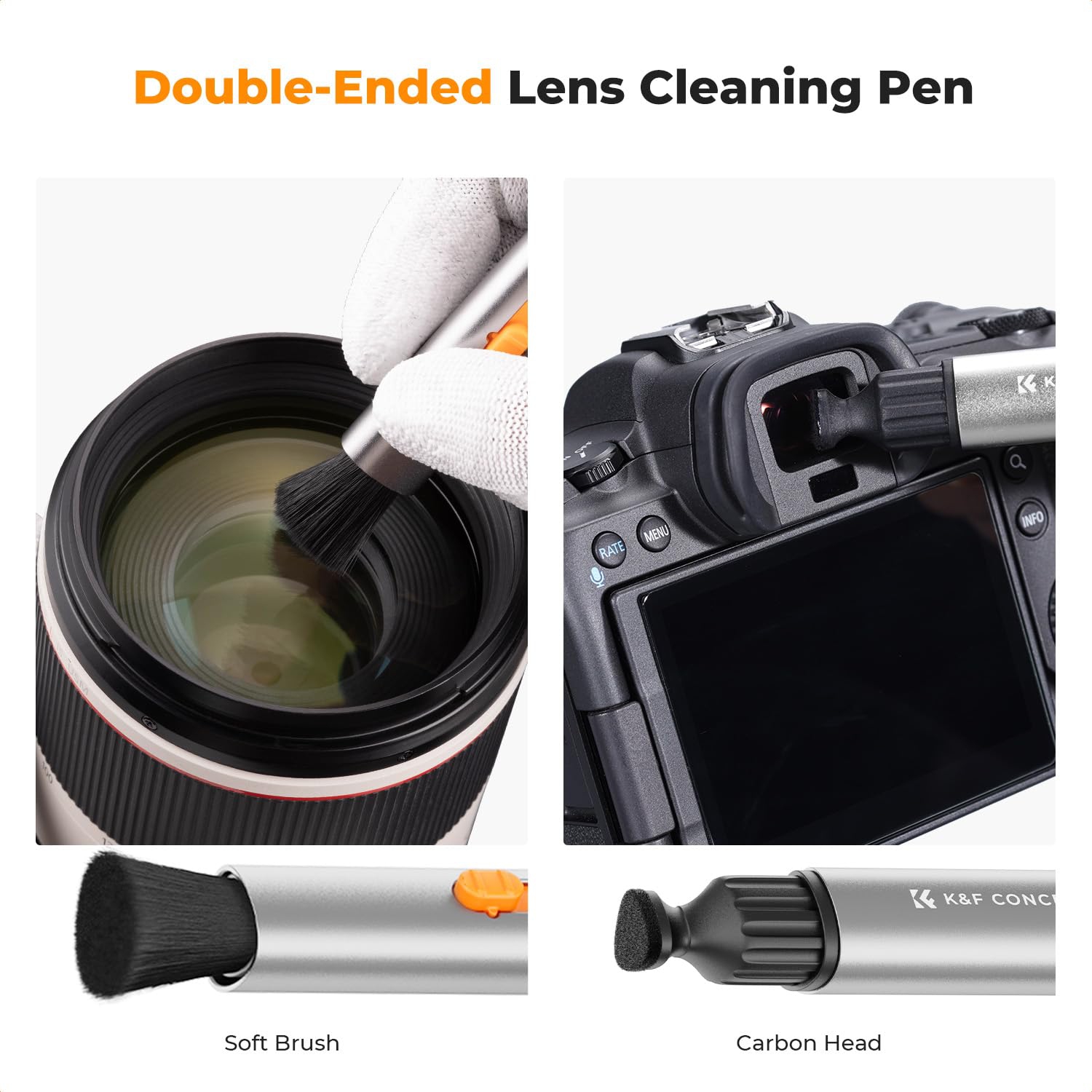 7-in-1 Lens Wireless Earbuds Cleaning Pen, with Flocking Sponge*3, Stripper*3, Cleaning Pen Cleaning Brush Earphones Cleaner Accessories, for Dust