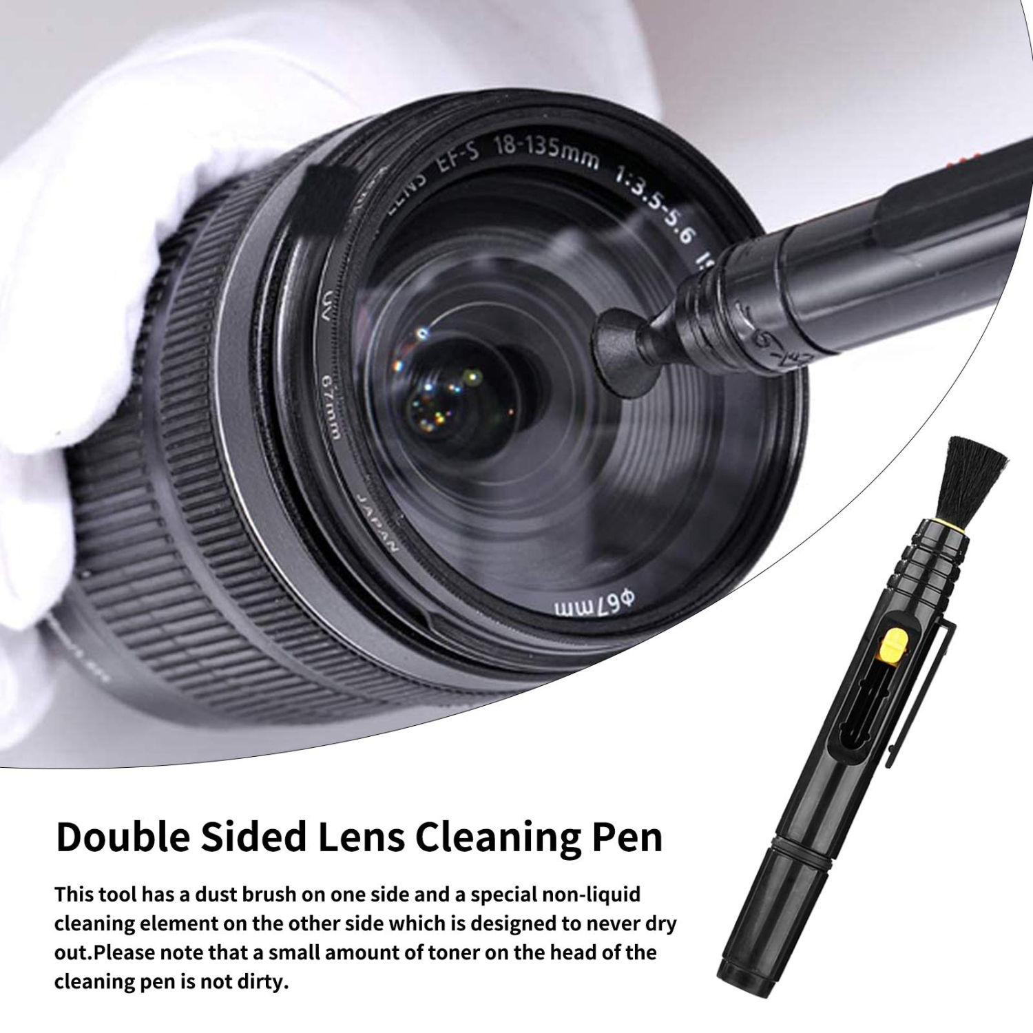 Professional DSLR Camera Cleaning Kit with APS-C Cleaning Swabs, Microfiber Cloths, Camera Cleaning Pen, for Camera Lens, Optical Lens and Digital