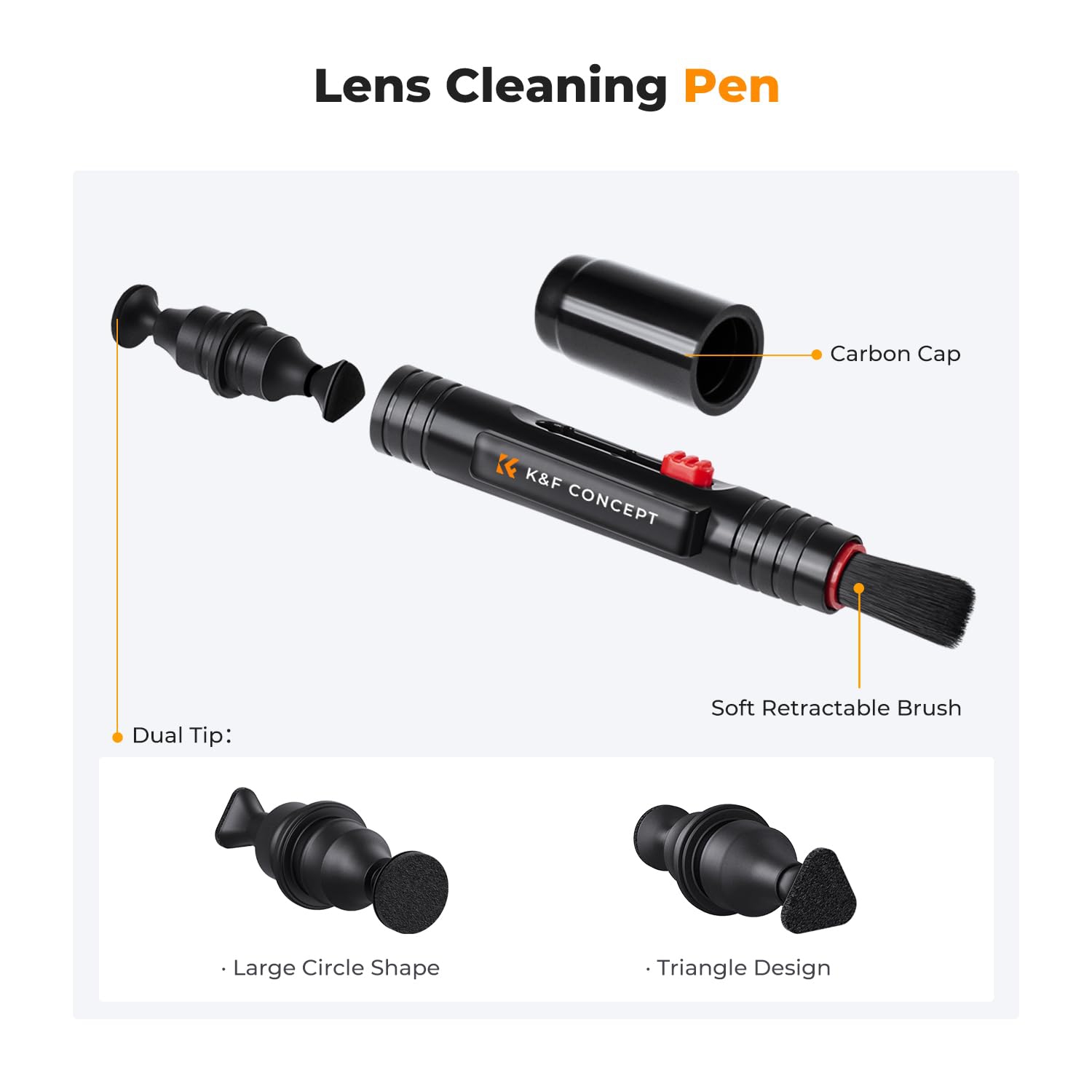 10-in-1 Camera Cleaning Kit with Lens Pen, Rocket Air Blower-Extension & Short Nozzle, Microfiber Cloth, Liquid for DSLR Camera Lens Cell Phones