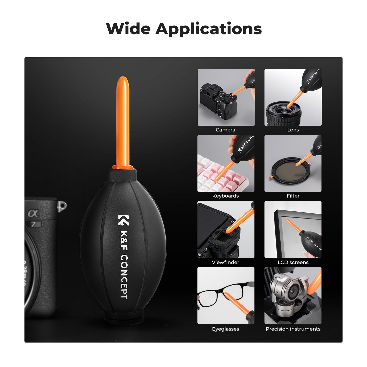 Air Blower, Dust Cleaner, Dust Blower, Lens Blower, Air Blaster for Digital, DSLR, SLR Cameras, Camera Lenses and Sensitive Electronics, Clean