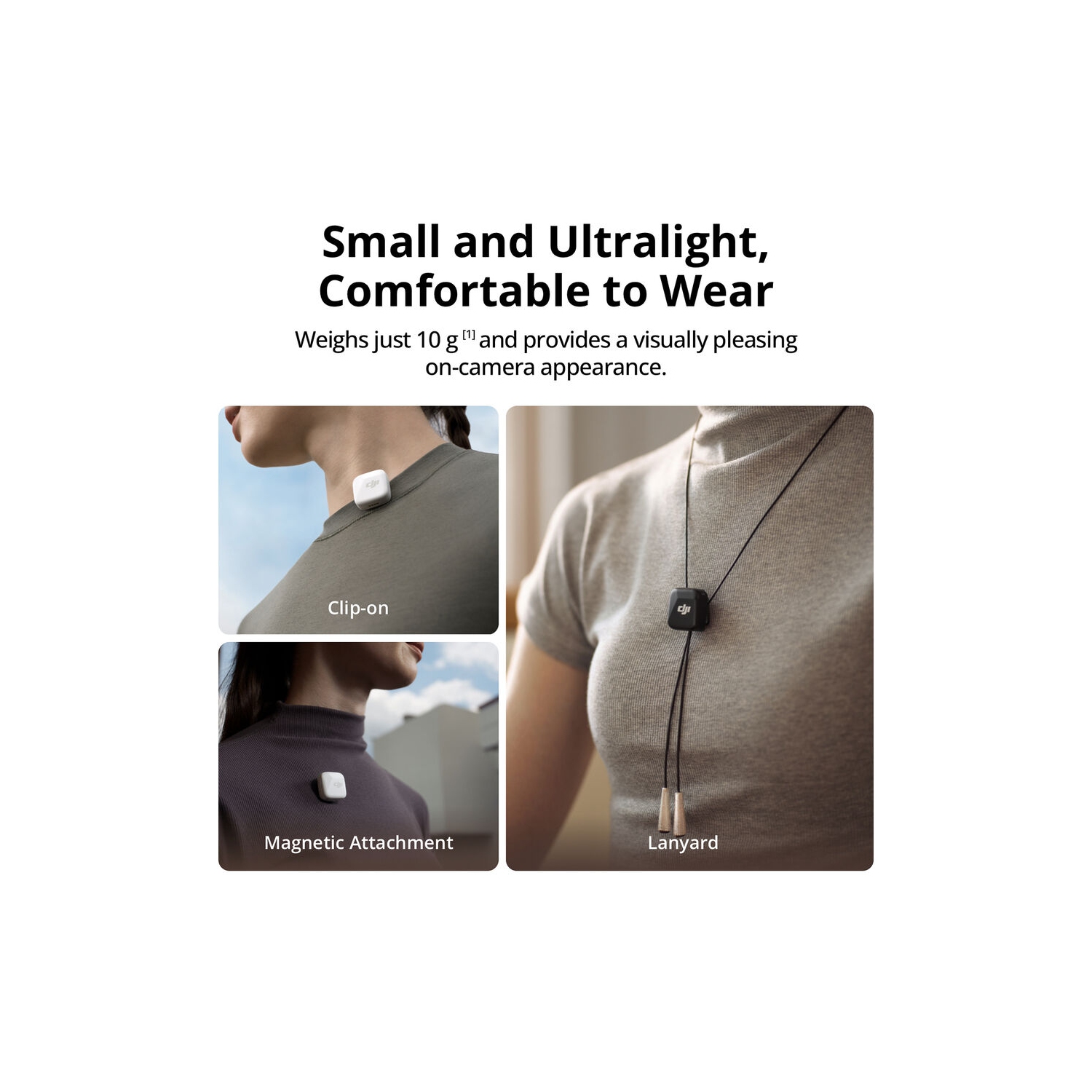 Remis à neuf - Système de microphone omnidirectionnel sans fil Mic Mini de DJI - Noir