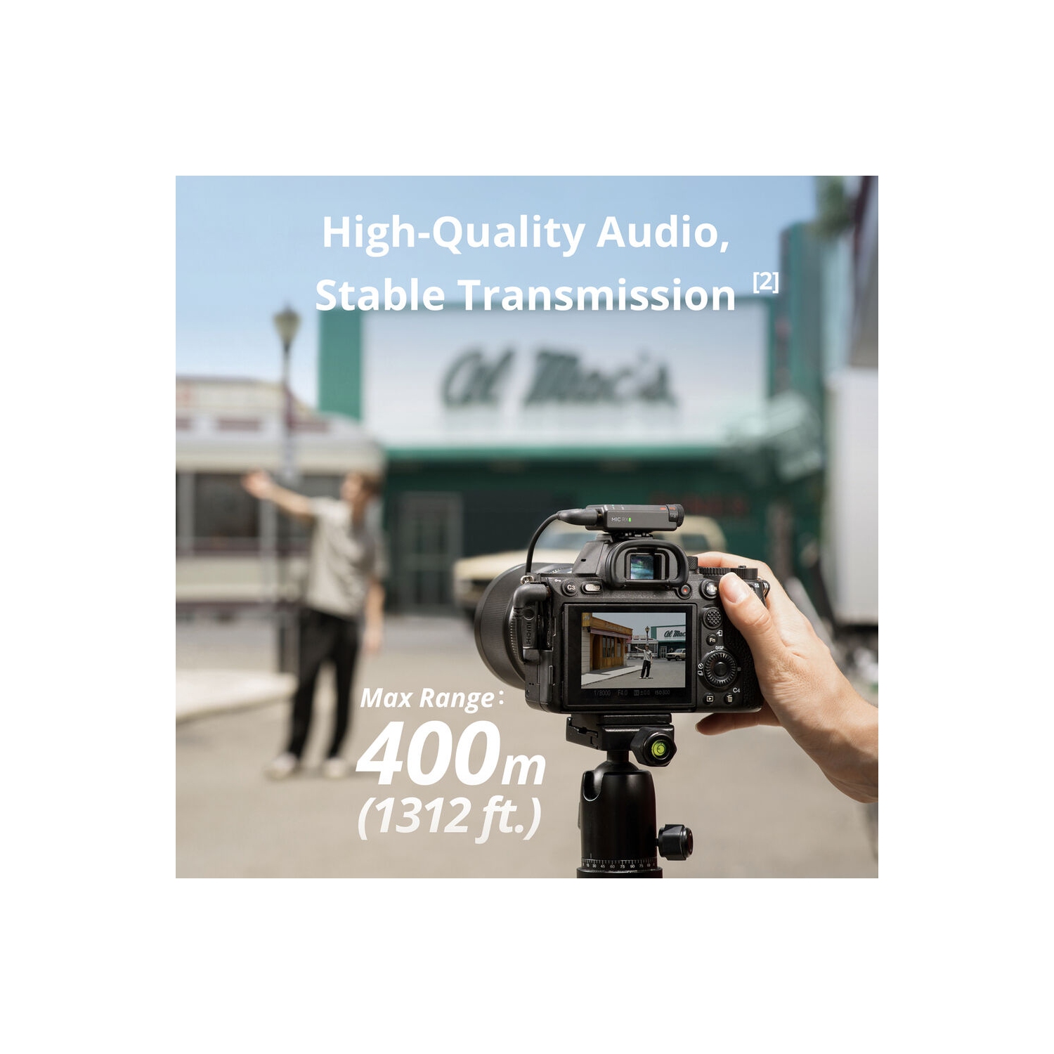 Remis à neuf - Système de microphone omnidirectionnel sans fil Mic Mini de DJI - Noir