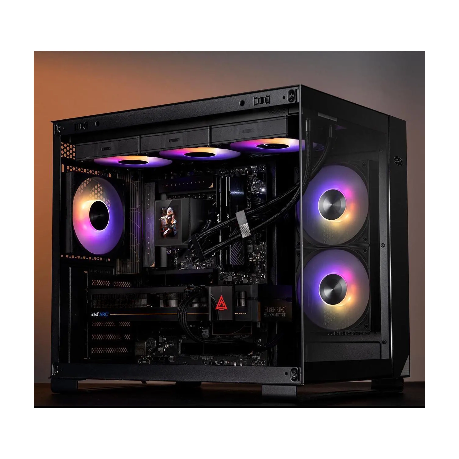 PCCOOLER CPS DC360 Pro ARGB Display AIO CPU Liquid Cooler, 360mm Radiator, 310W TDP, Customizable 2.4" IPS LCD Display, for Intel LGA