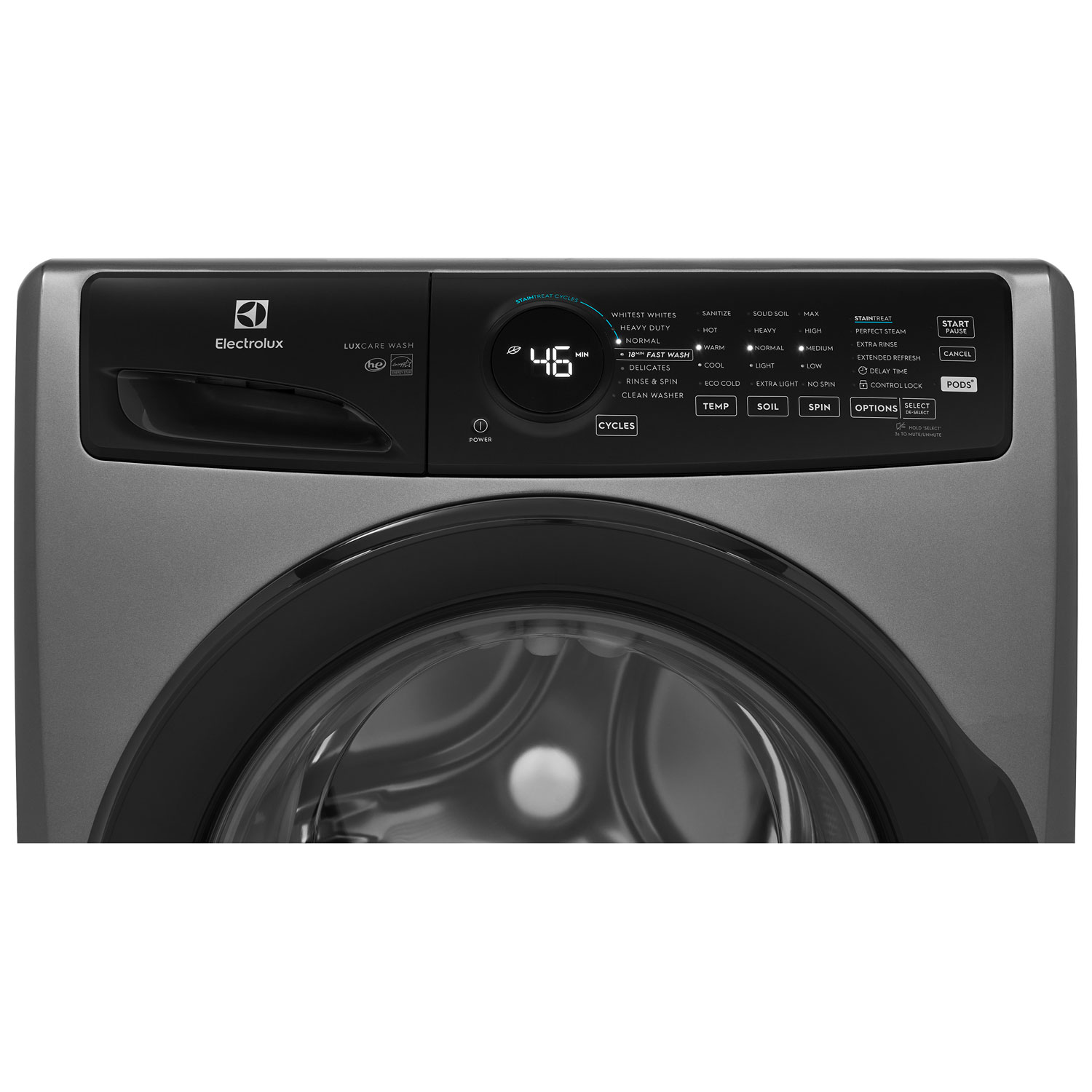 Laveuse à vapeur HE 5,2 pi³ d'Electrolux - Titane