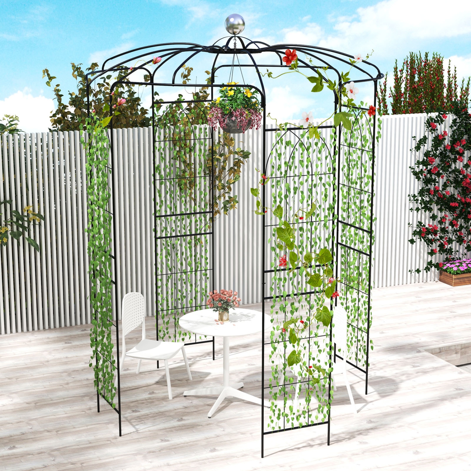 Decorative Birdcage Gazebo for Garden Vines and Wedding Ceremony