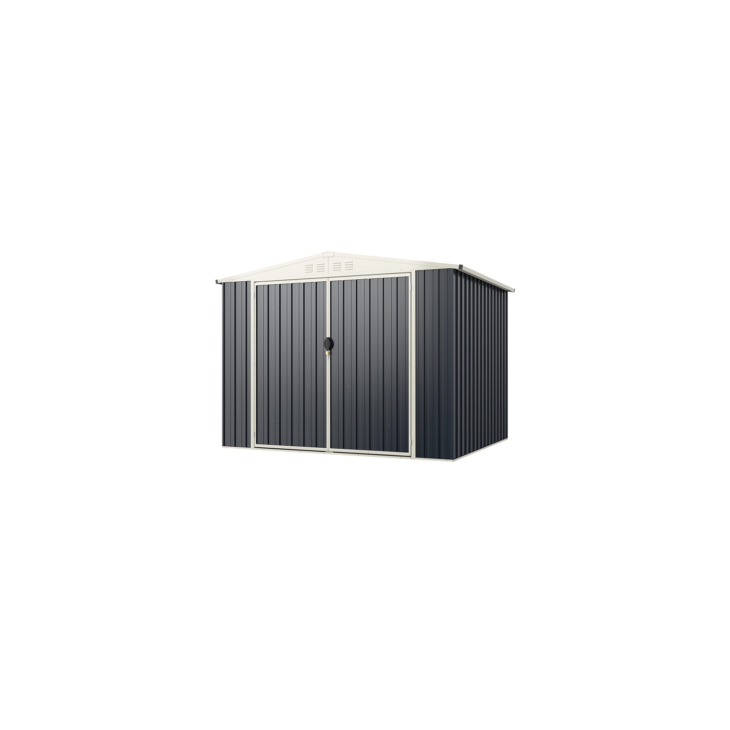 Metal Outdoor Storage Shed with Lockable Door for Garden Tools