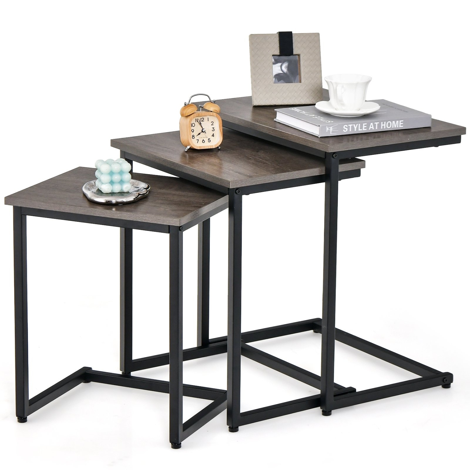 3-Piece Multi functional Coffee Table and End Table Set for Living Room