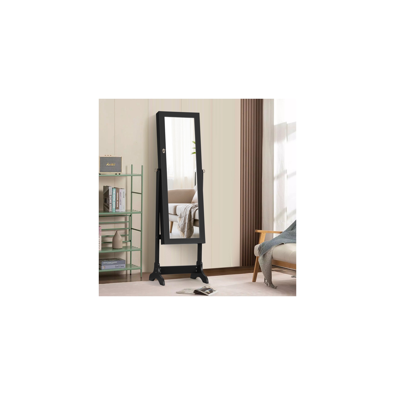 Armoire à bijoux verrouillable avec armoire de rangement