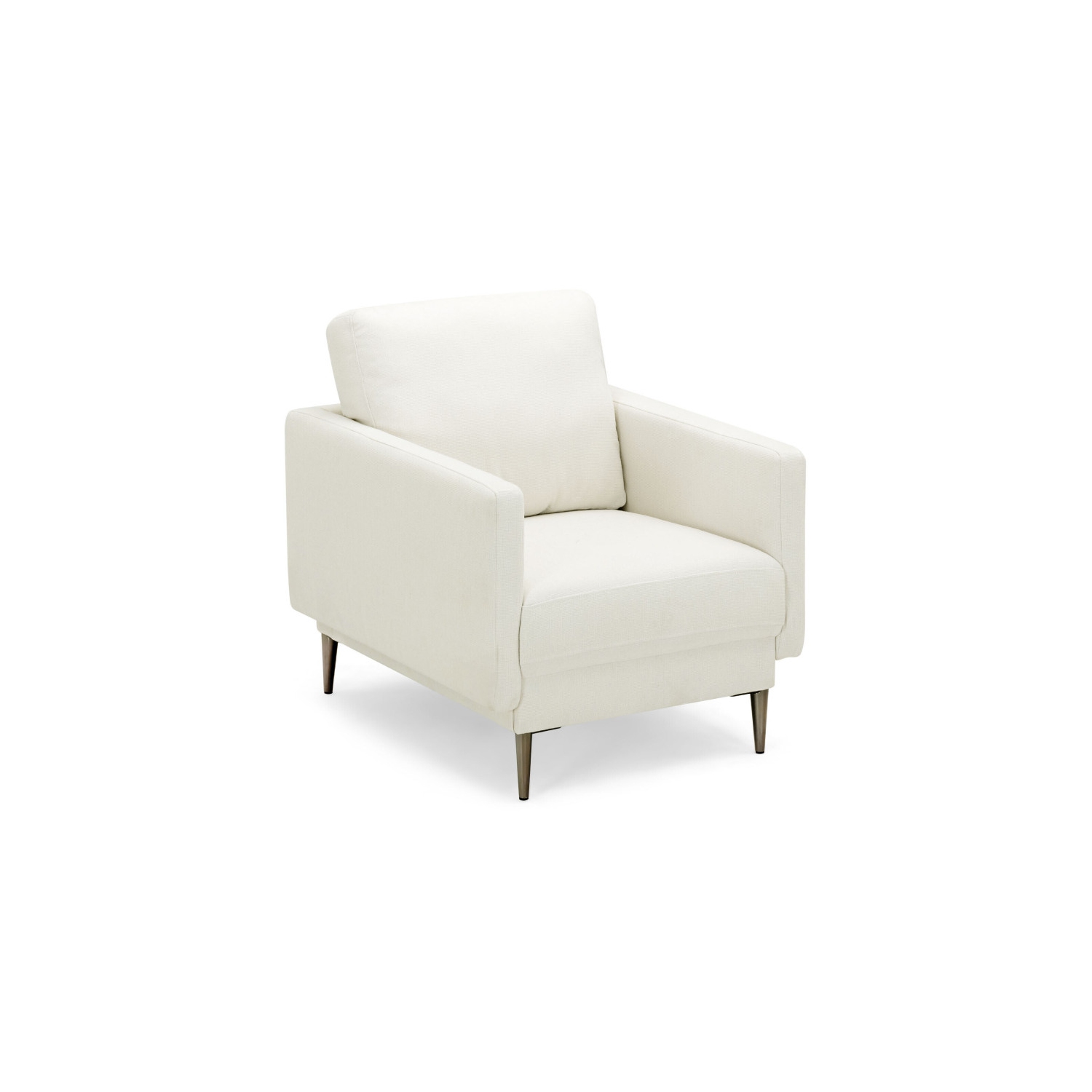 Fauteuil d'appoint moderne rembourré avec coussin amovible pour le salon