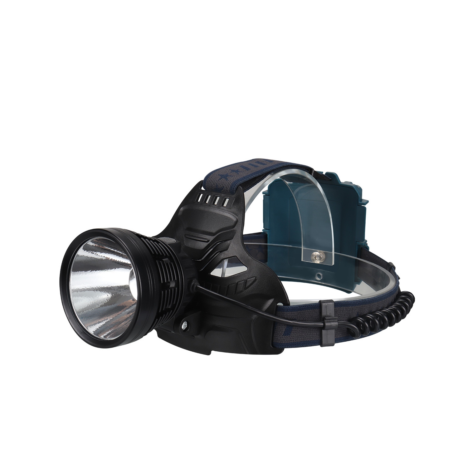 New P70 High-Intensity, Long-Focus, Fixed-Focus Headlamp, USB Rechargeable, Waterproof, Great for Outdoor Night Fishing - Includes USB Cable