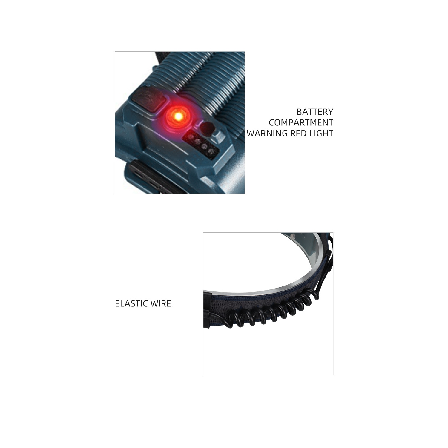 New P70 High-Intensity, Long-Focus, Fixed-Focus Headlamp, USB Rechargeable, Waterproof, Great for Outdoor Night Fishing - Includes USB Cable