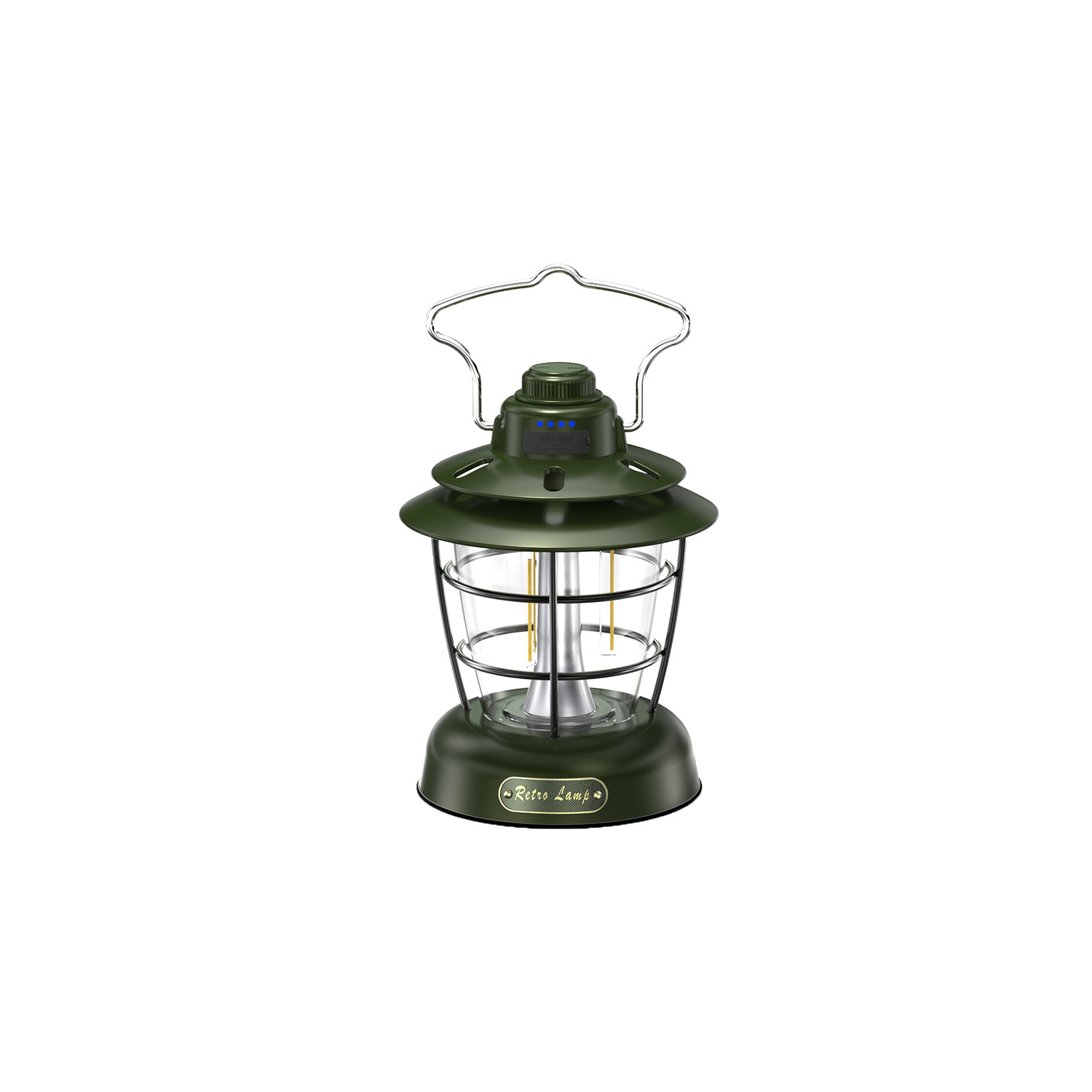 New Outdoor Camping Lantern, LED Retro Lantern, Portable Tent Light, USB Portable Lighting, Outdoor Camping Lantern, Foldable Hanging Camping Lantern
